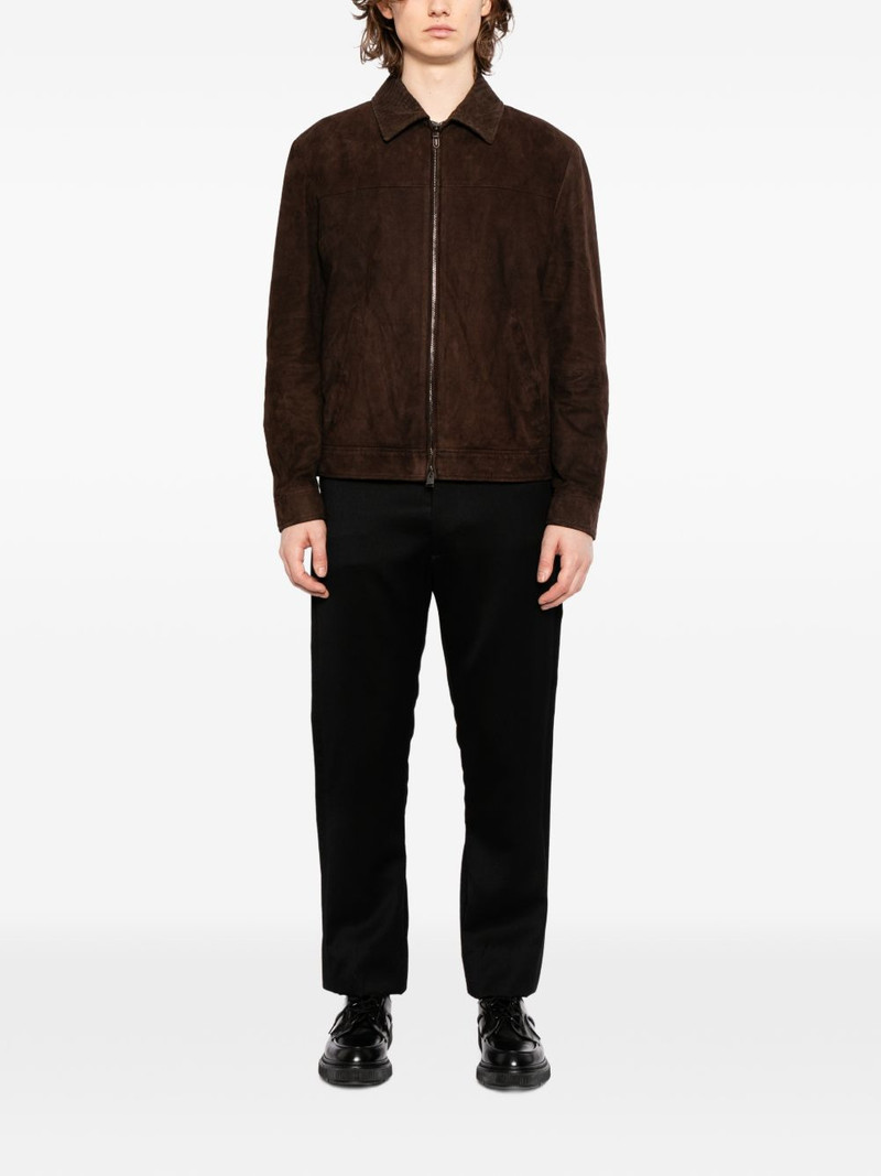 Canali zip suede jacket outlook
