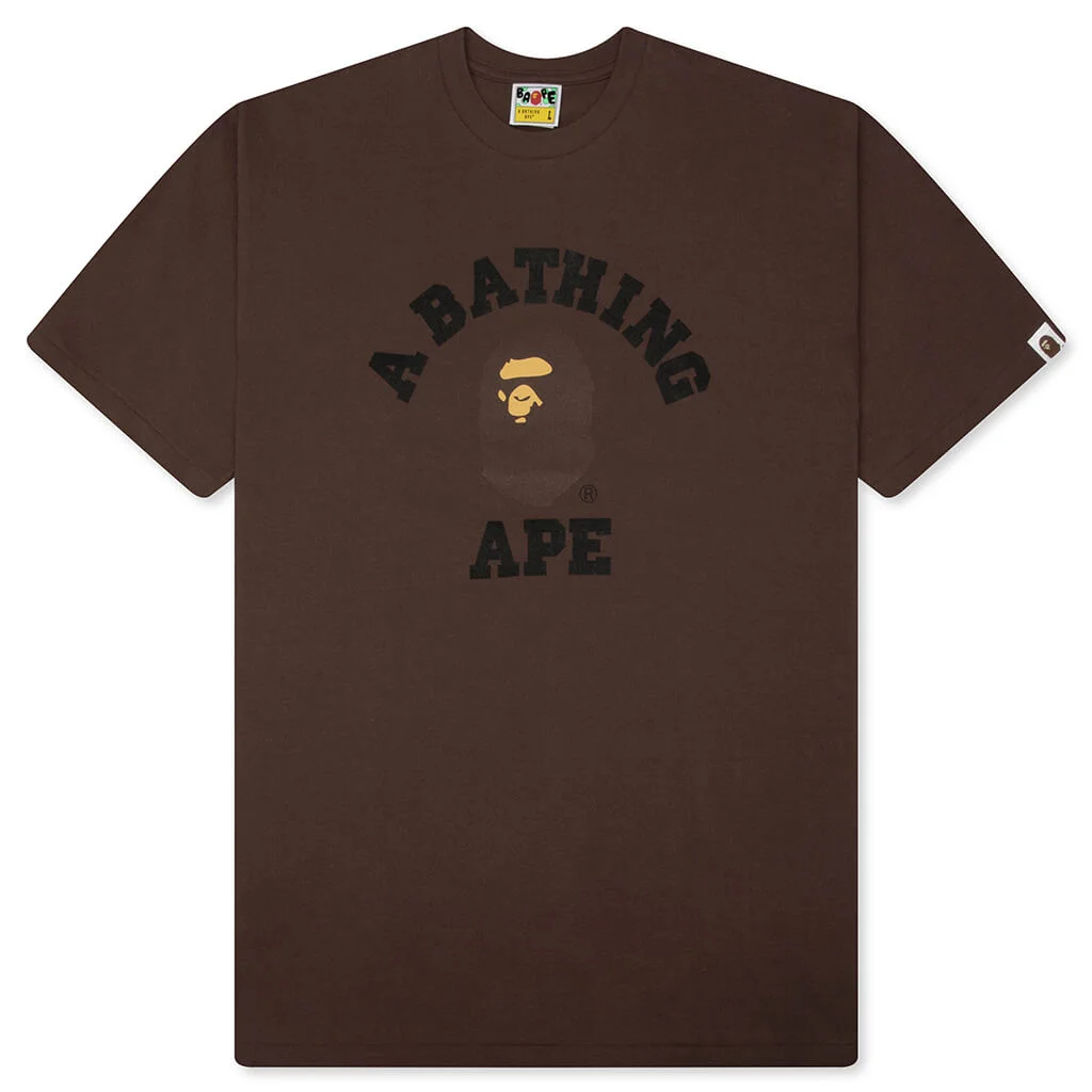 COLLEGE TEE - BROWN - 1