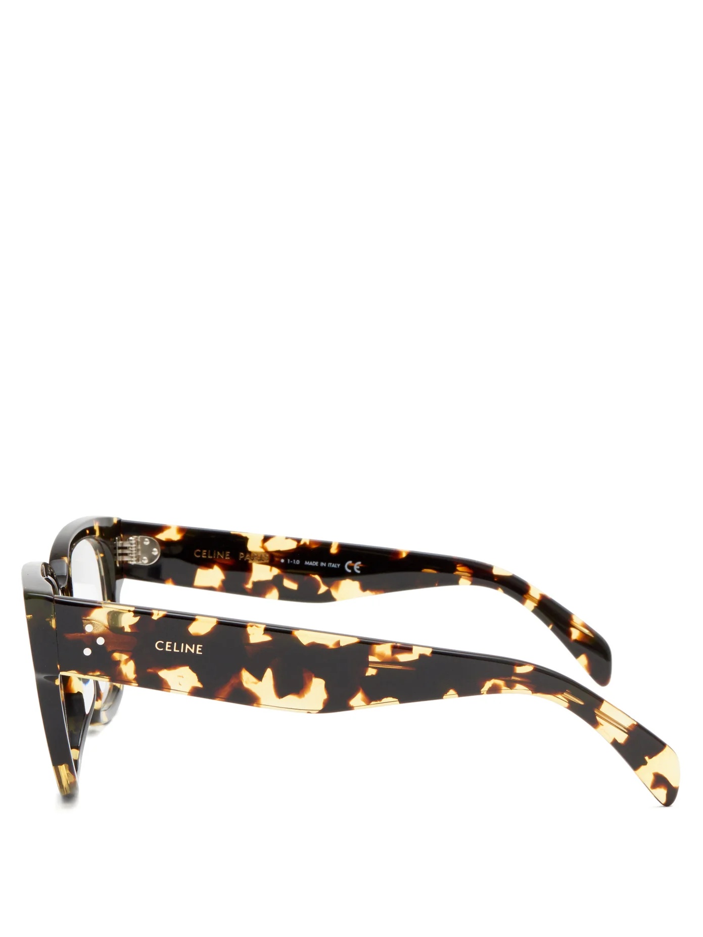 Square tortoiseshell-acetate glasses - 3