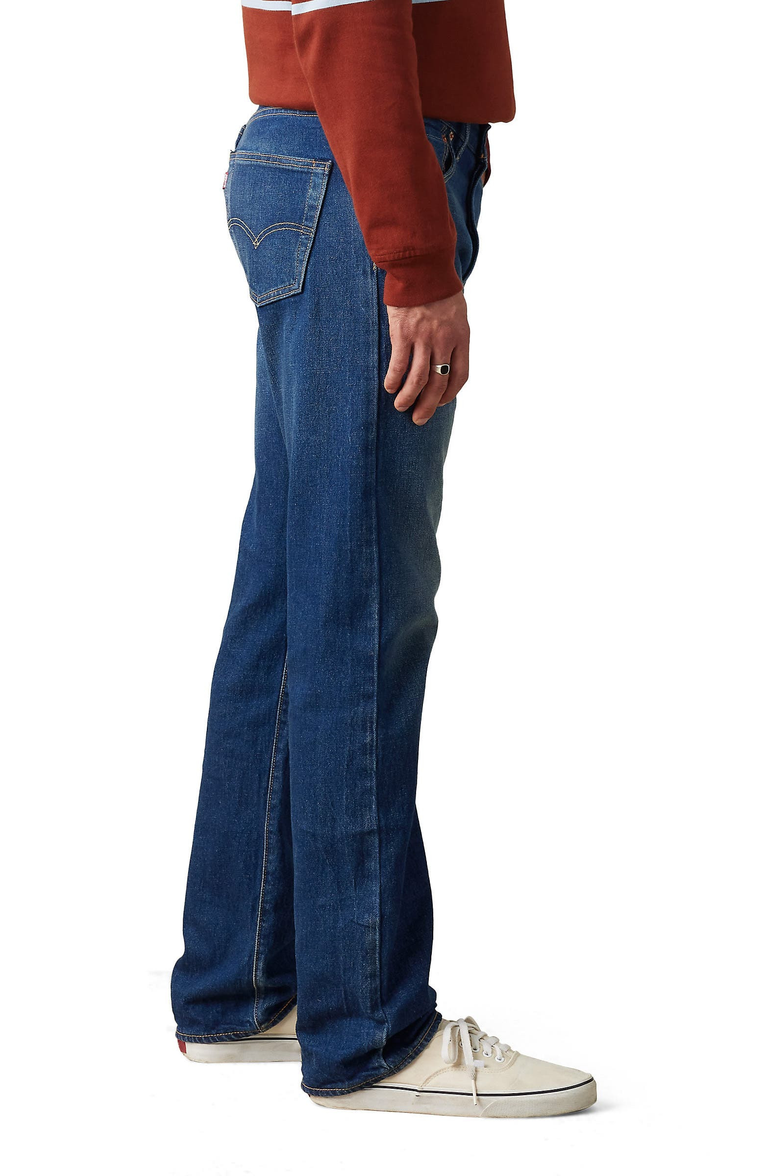 levi's 501® Original Straight Leg Jeans in Its Time To Go Stretch at Nordstrom - 4