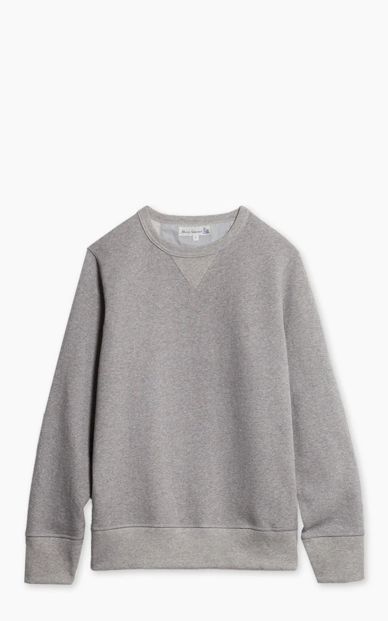 MERZ B. SCHWANEN 3S48 HEAVY SWEATSHIRT GREYMELANGE - 1