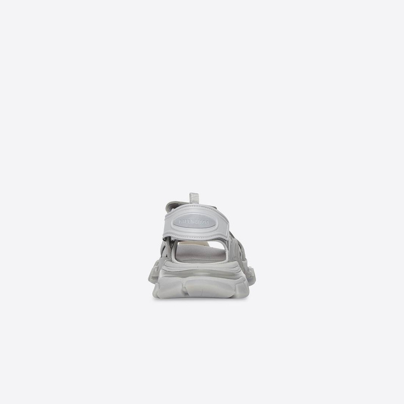 BALENCIAGA Women's Track Clear Sole Sandal in Grey outlook