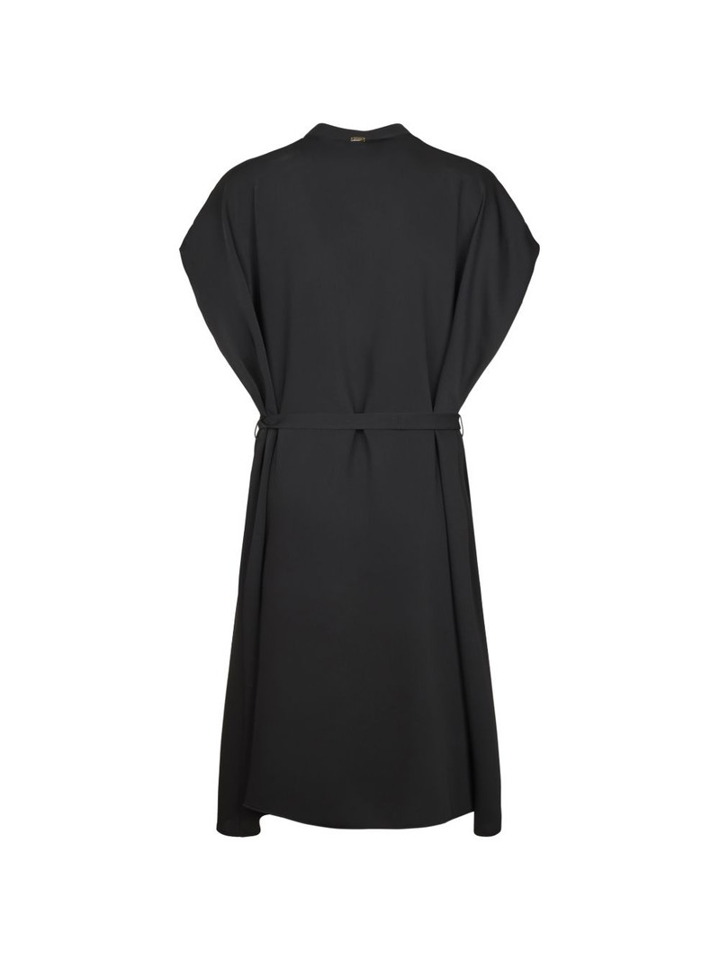 Herno belted midi dress outlook