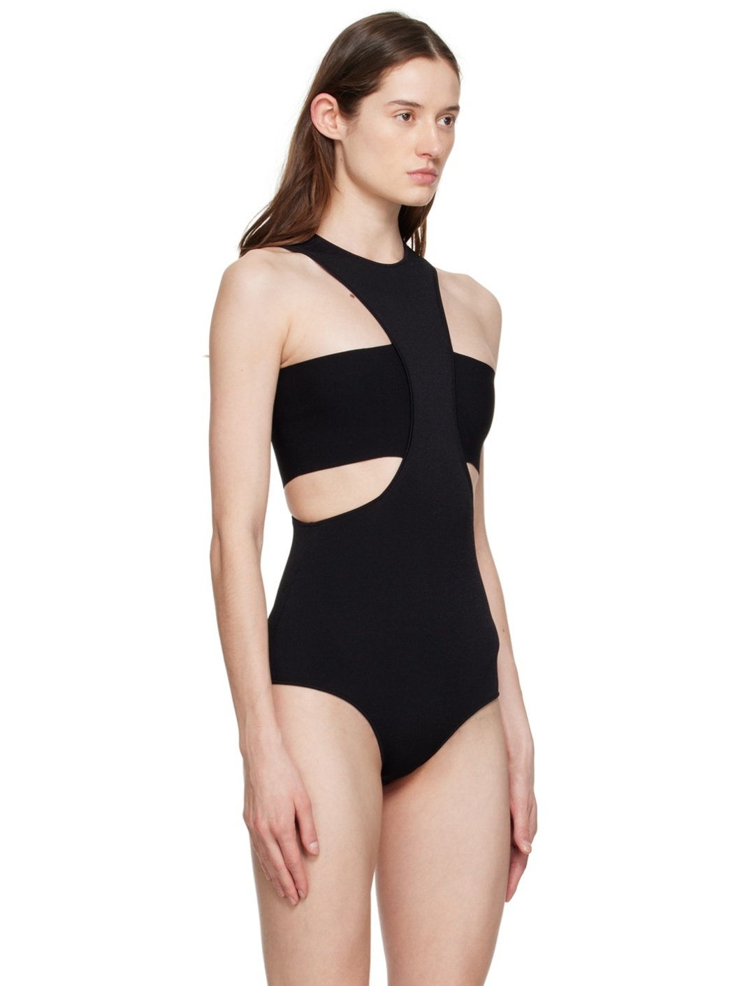Black Cutout Bodysuit - 4