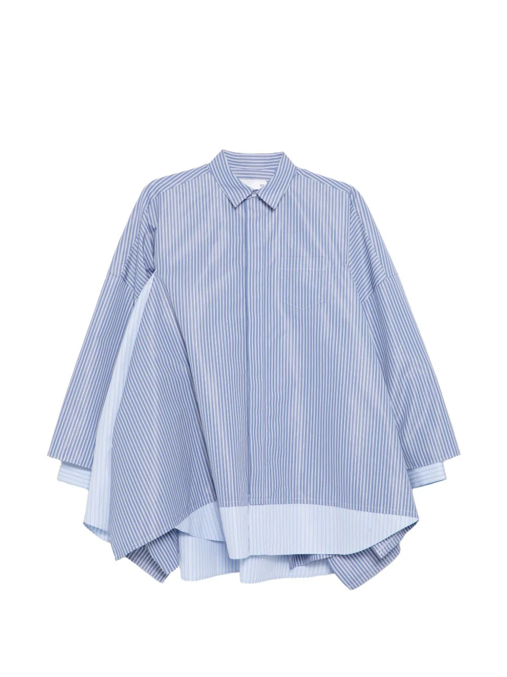 Sacai Women Striped Cotton Shirt - 1