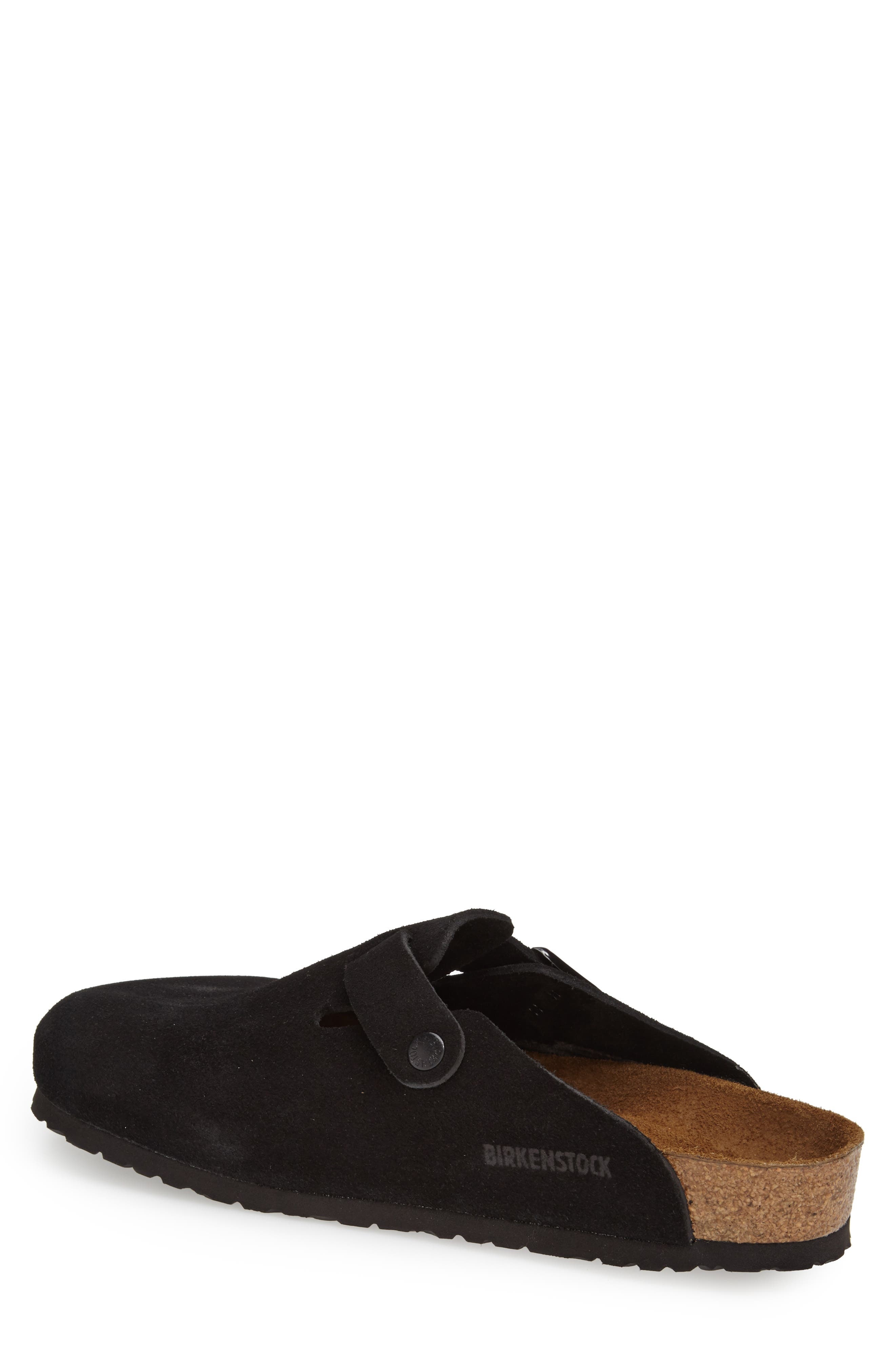 Birkenstock Boston Soft Clog in Black Suede at Nordstrom - 2