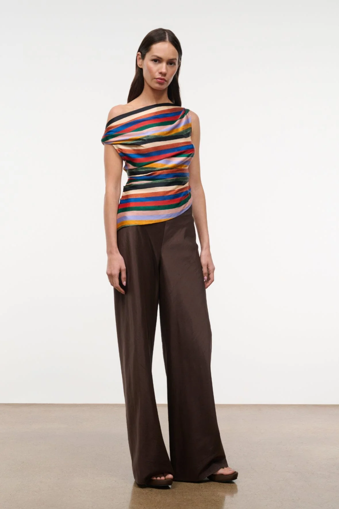 STAUD PHARE SILK TOP ARTIST STRIPE - 1