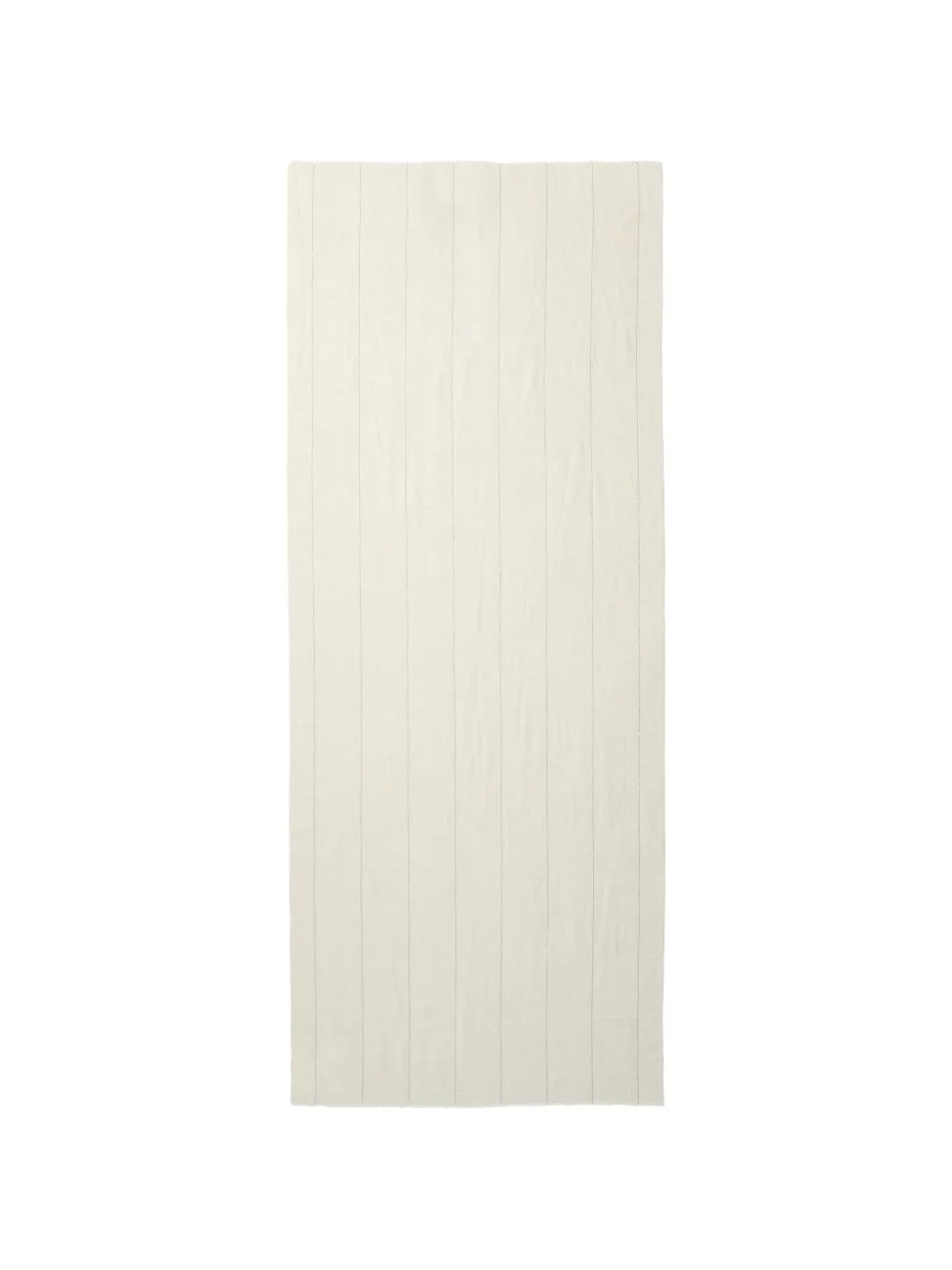 pinstripe-pattern fringed scarf - 1