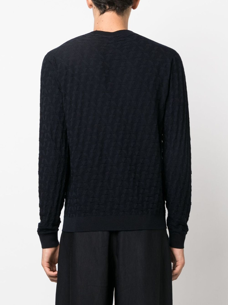 crew-neck knitted jumper 4