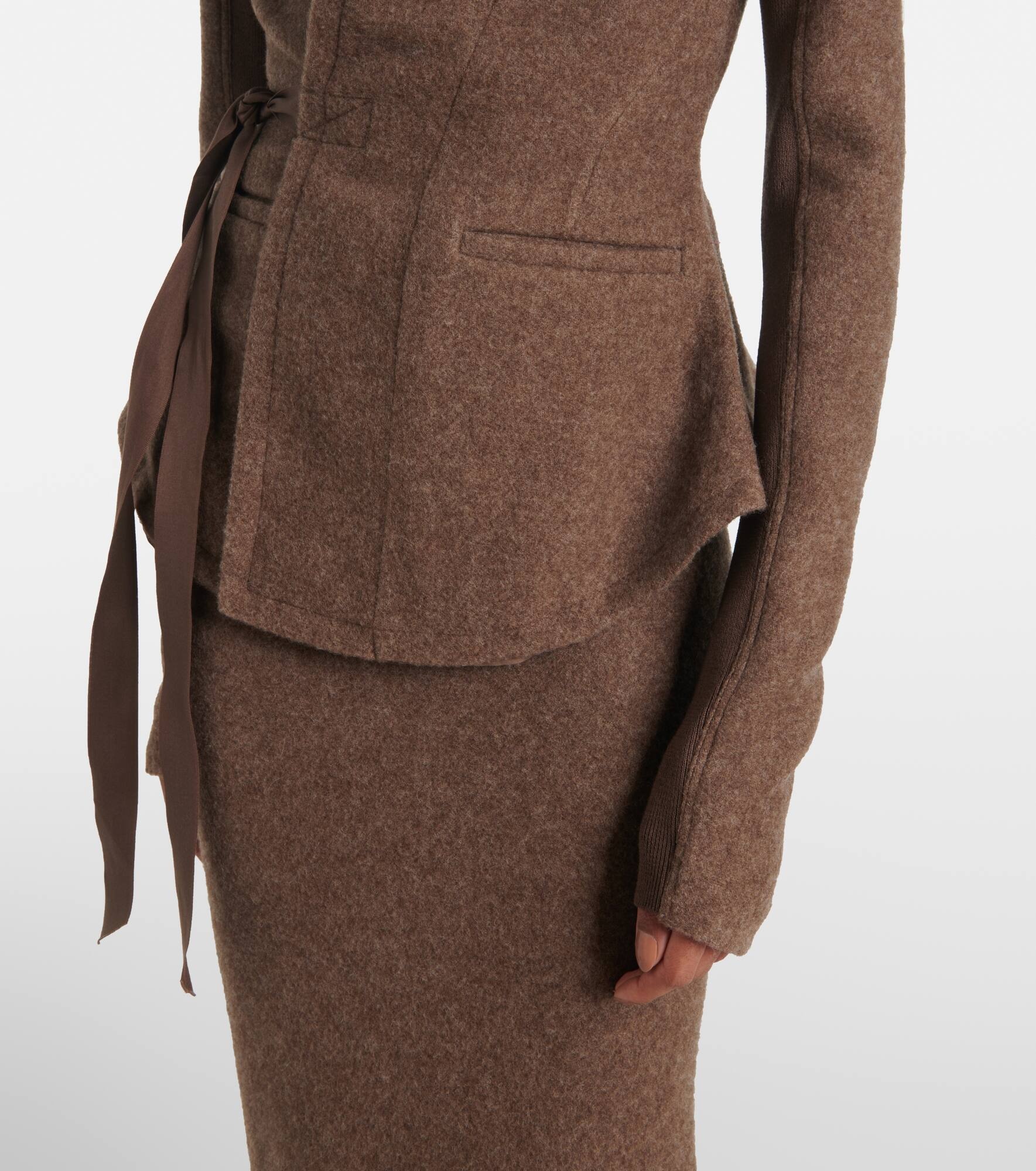 Hollywood wool wrap jacket - 5