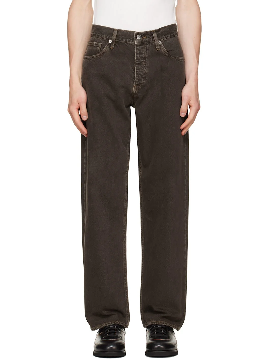 Brown Loose Jeans - 1