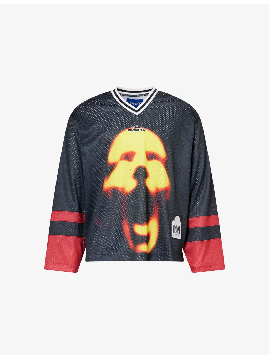 Hockey Graphic-Print Mesh Jersey Top - 1