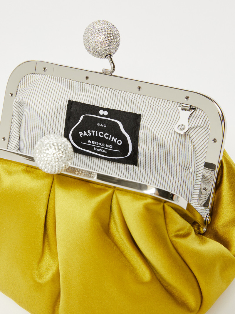 EMMY Small satin Pasticcino Bag with rhinestones 6