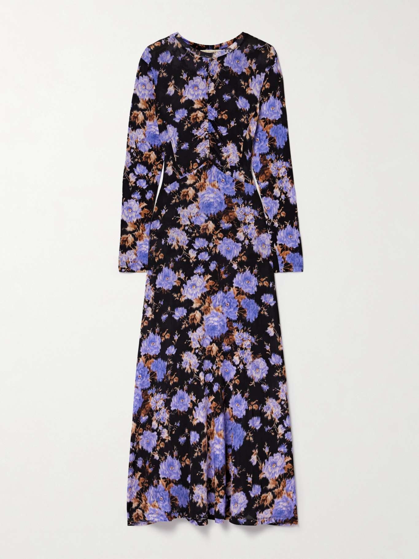 Naia ruched floral-print stretch-jersey maxi dress - 1