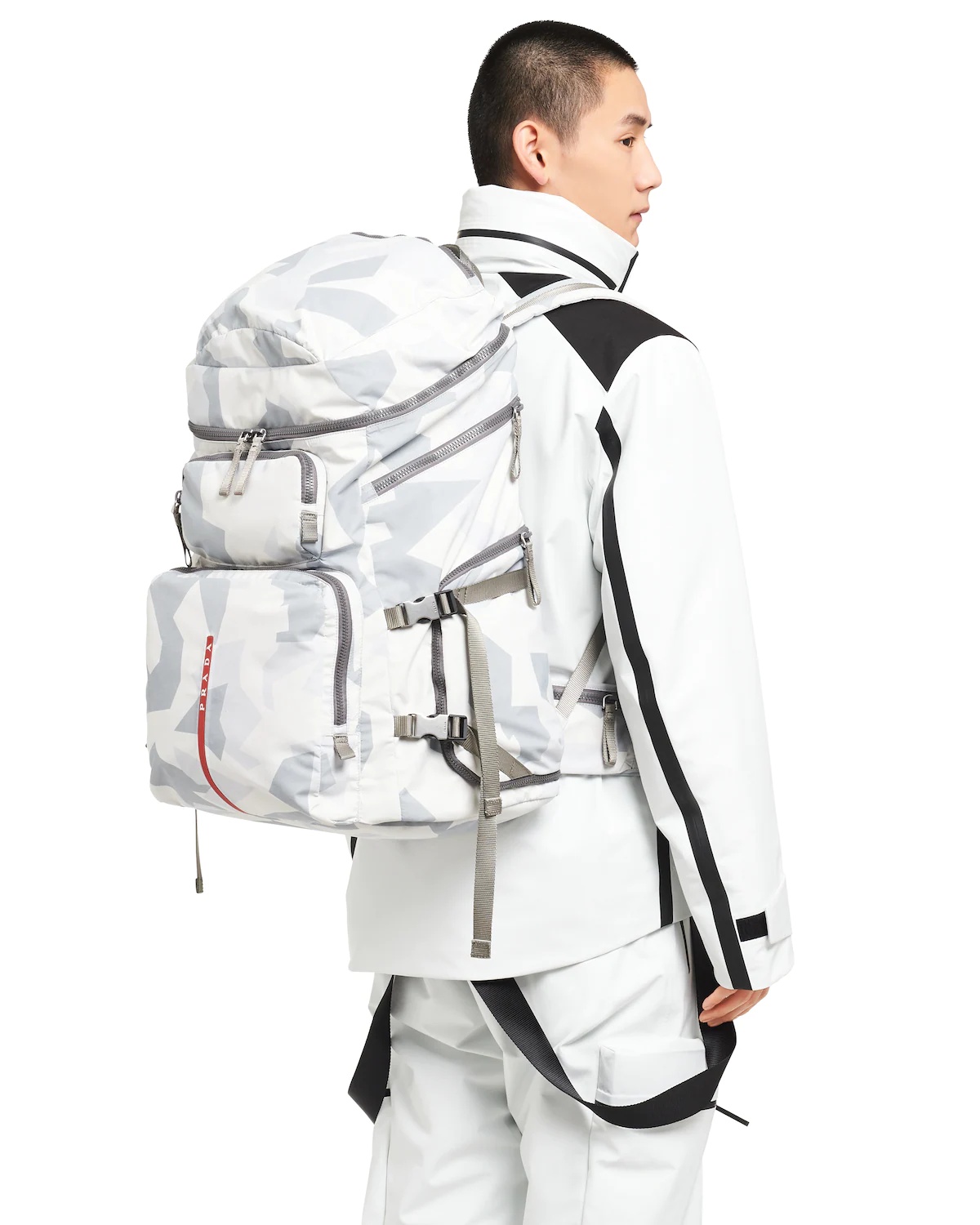 Printed technical fabric ski boot backpack - 2