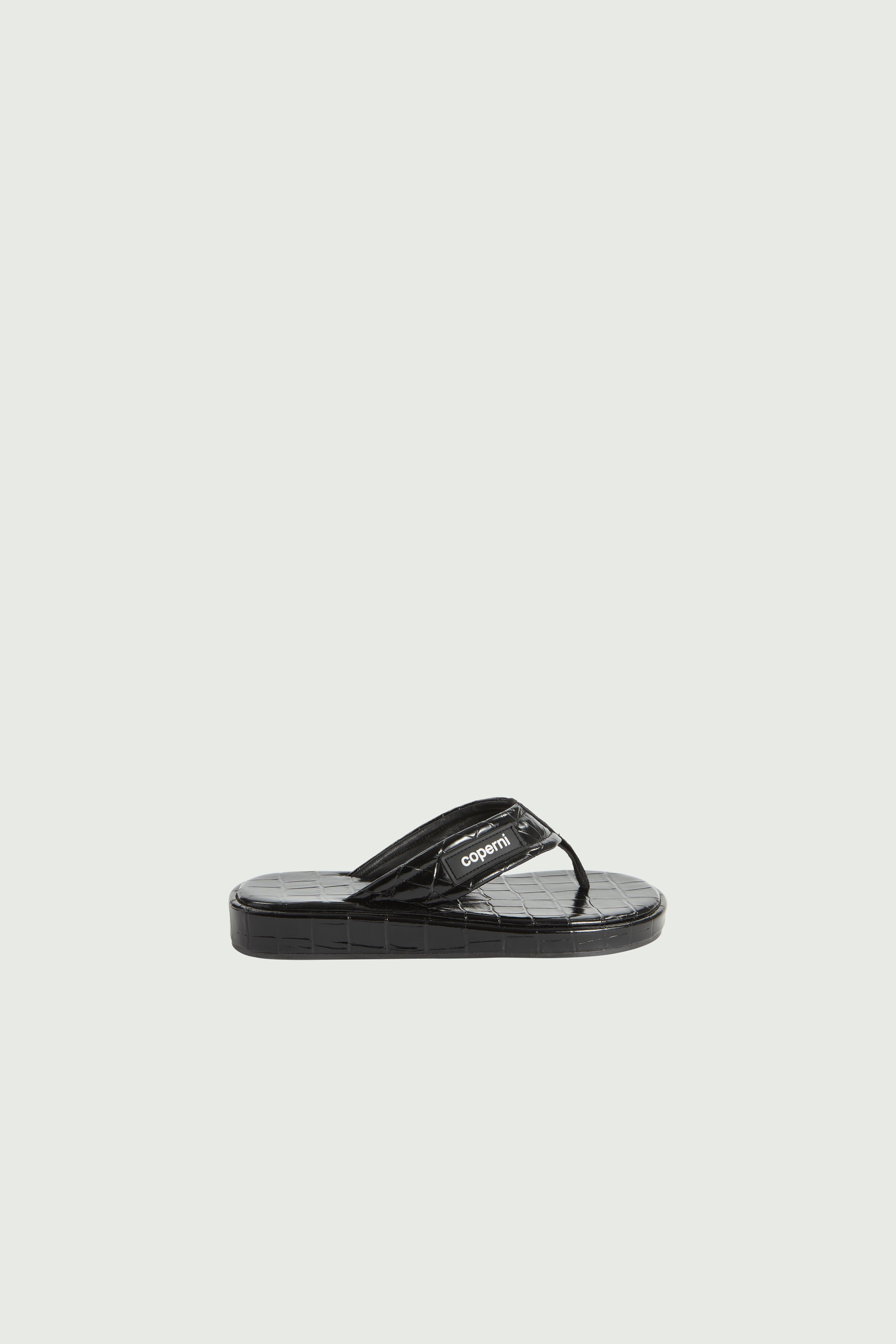 Croco Branded Flip Flop - 1