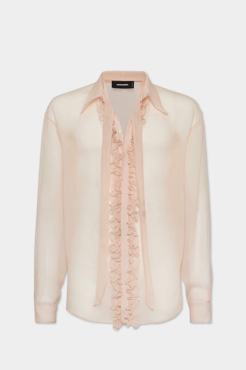 SILK RUFFLES SHIRT - 1