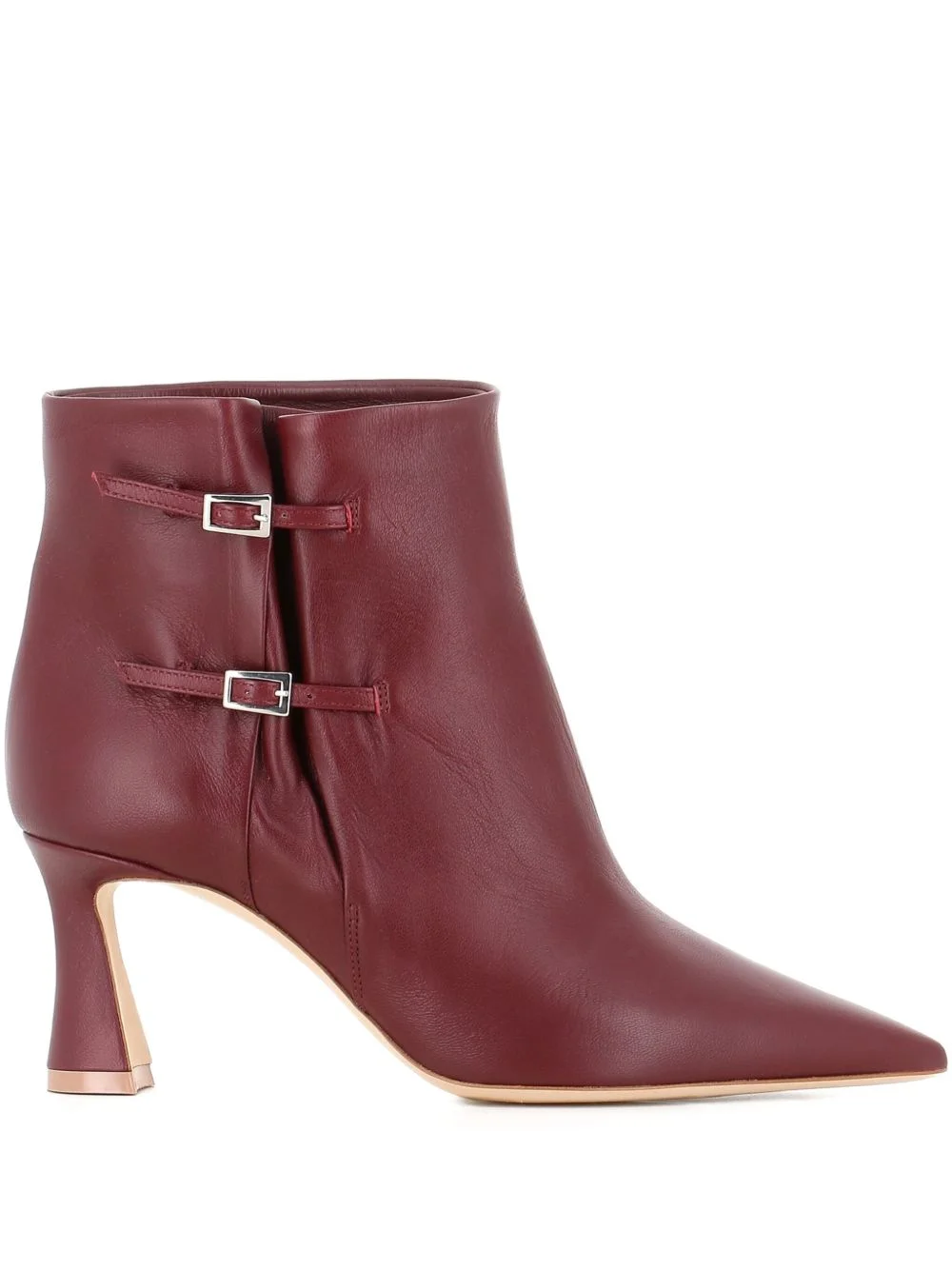 70mm Norma buckle leather ankle boots - 1