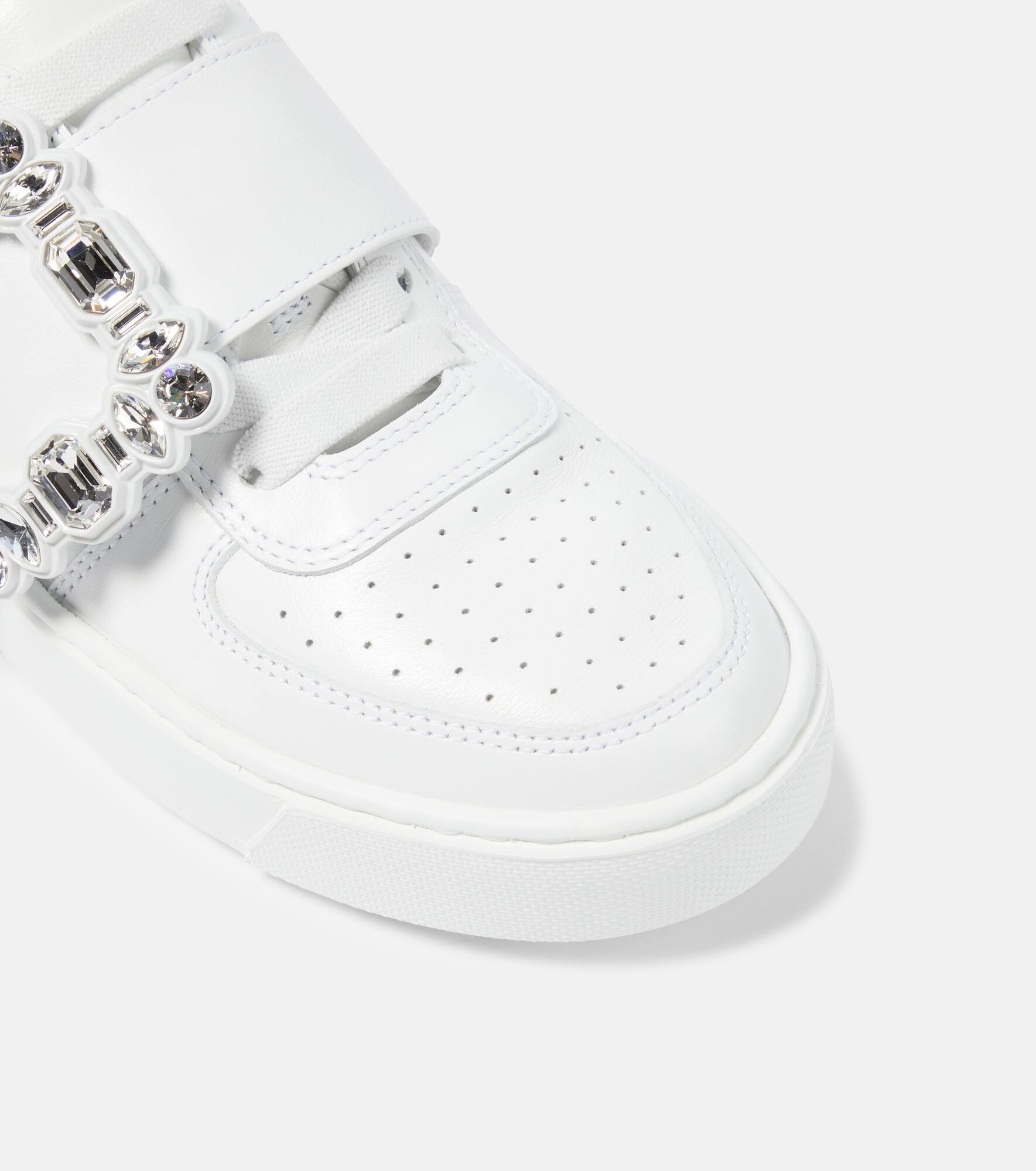 Very Vivier embellished leather sneakers - 6