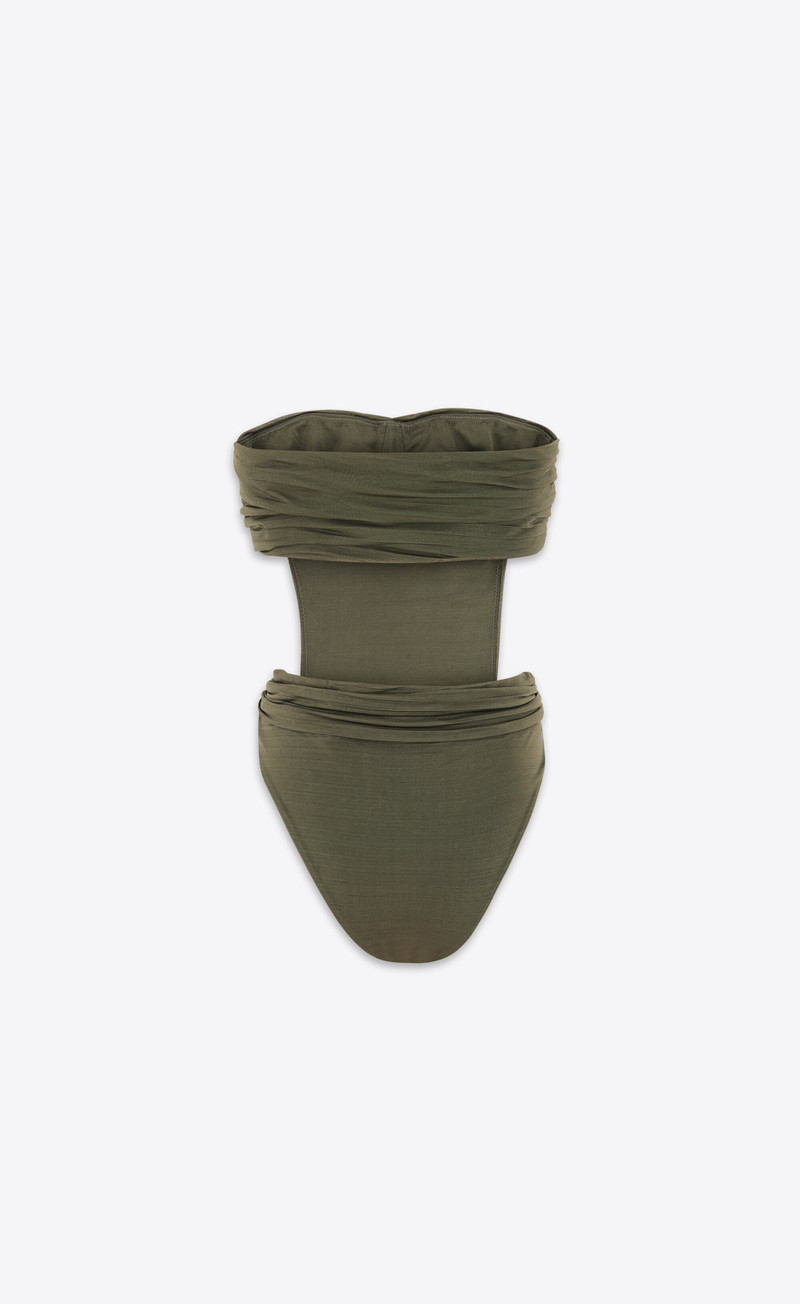 SAINT LAURENT bodysuit in crepe jersey outlook