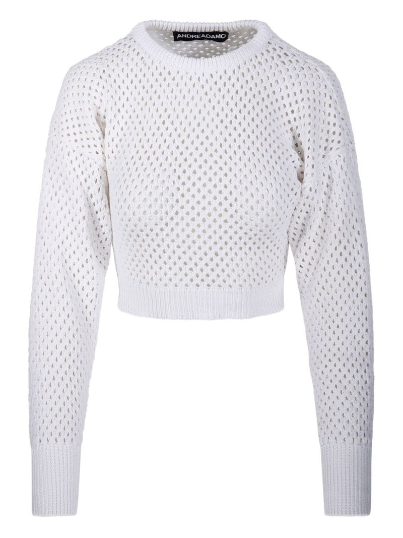 crochet-knit sweater 1