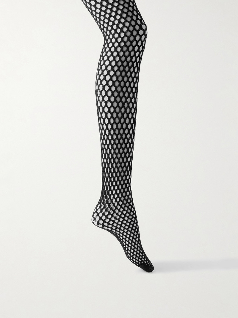 + Rhw Wool-blend Fishnet Tights 1