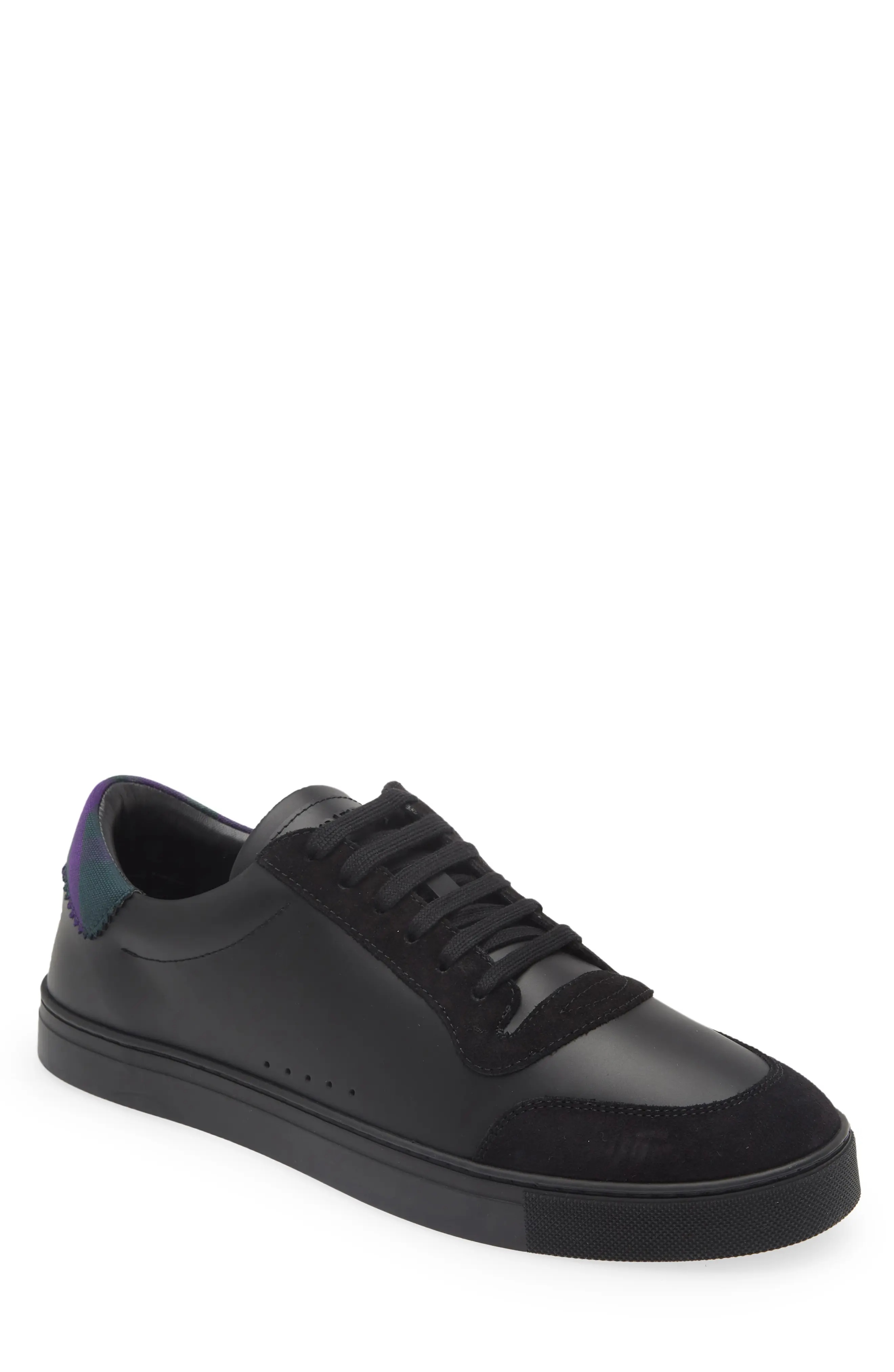 スニーカー BURBERRY ROBIN SNEAKERS Burberry Robin Low Top Sneaker in Black/Royal Ip Chk