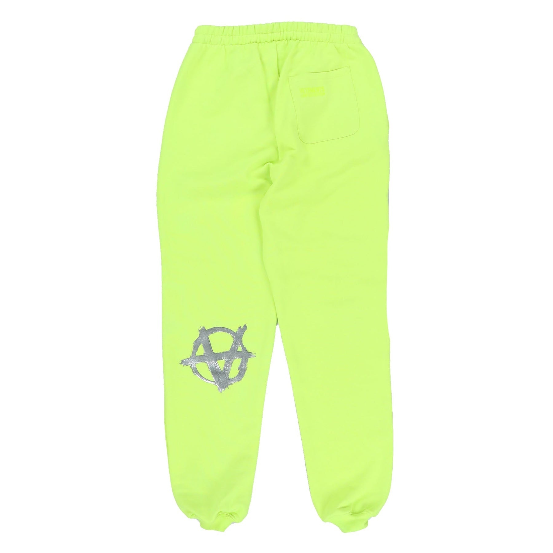 ANARCHY LOGO SWEATPANTS / NEON YEL/ SIL - 2