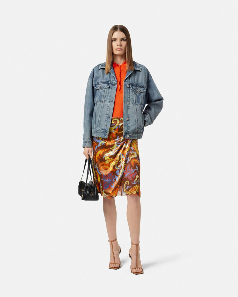 VERSACE Barocco Denim Trucker Jacket outlook