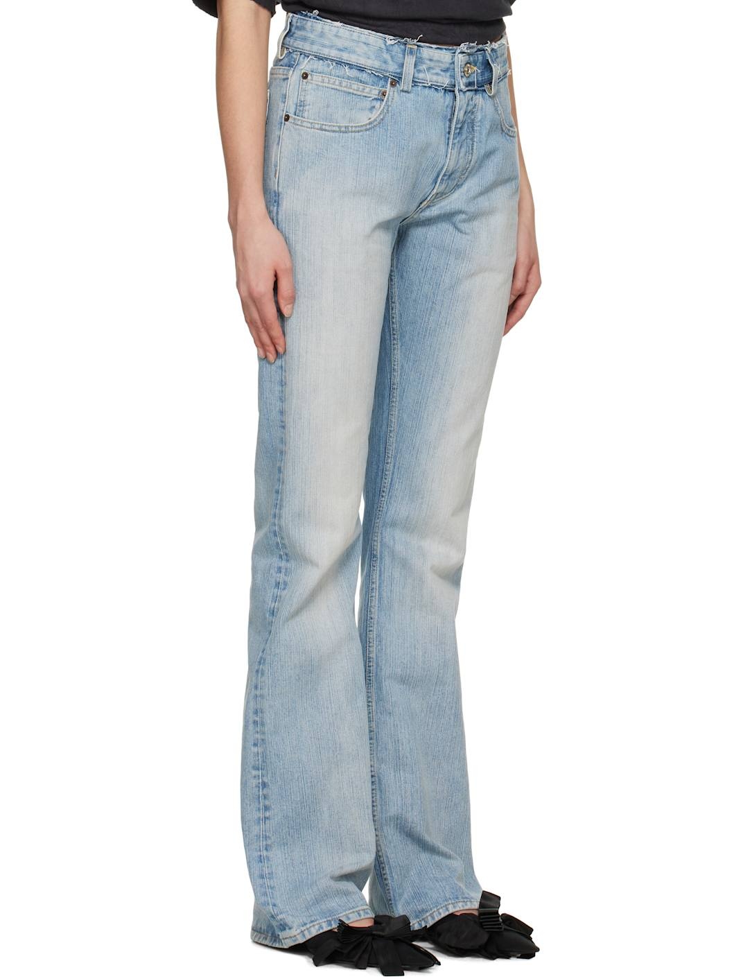 Blue Low Waist Jeans - 2