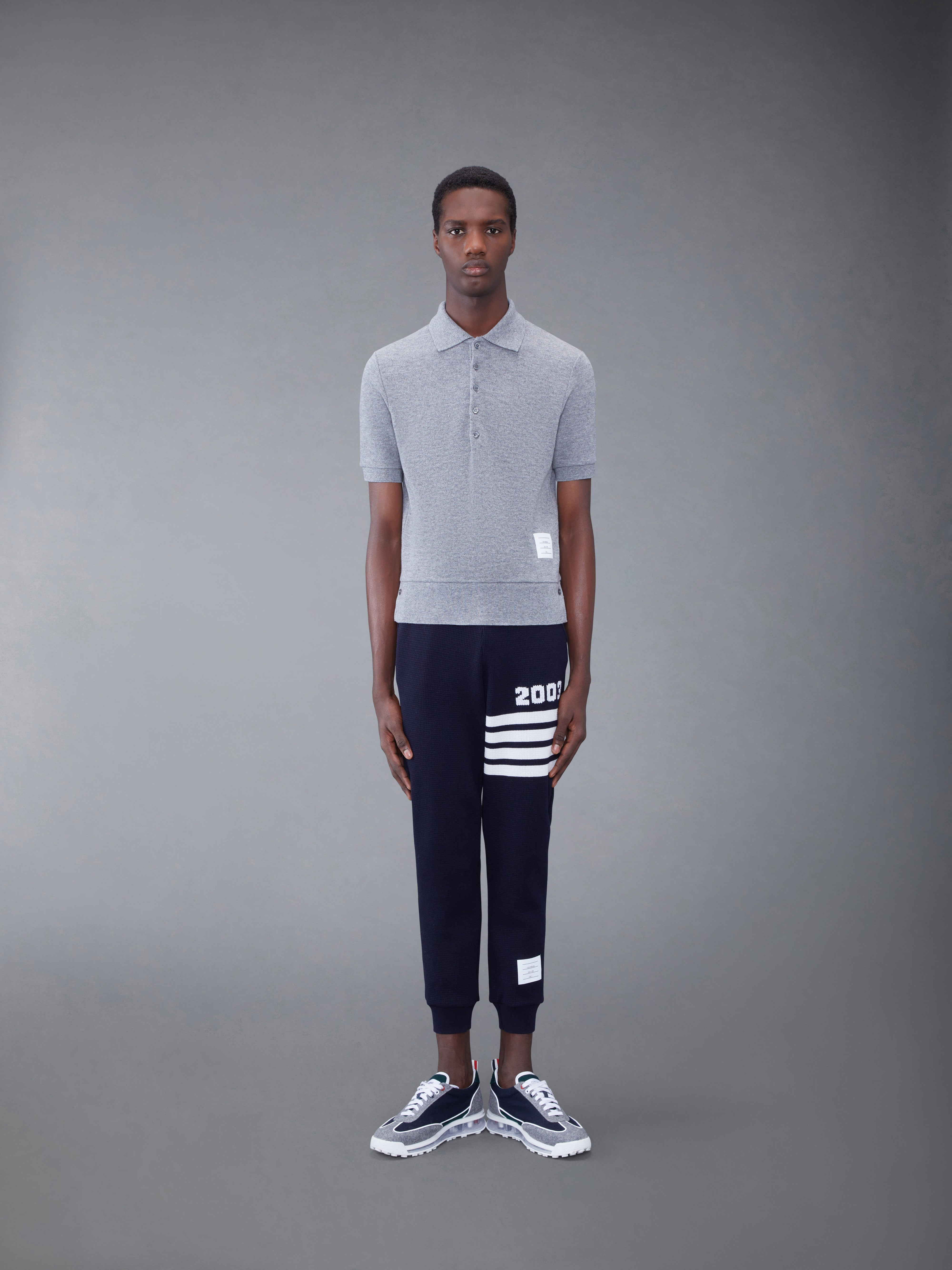 CASHMERE PIQUE 2003 RIB CUFF POLO - 3
