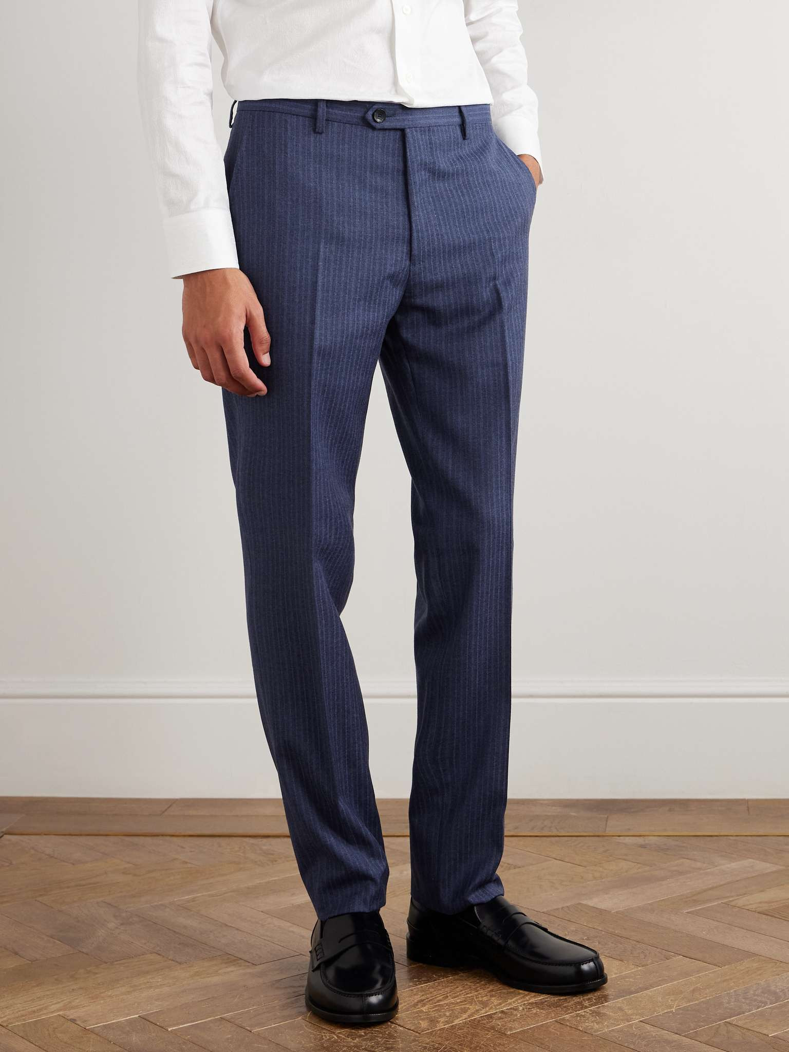 Roma Pinstriped Wool Suit - 3