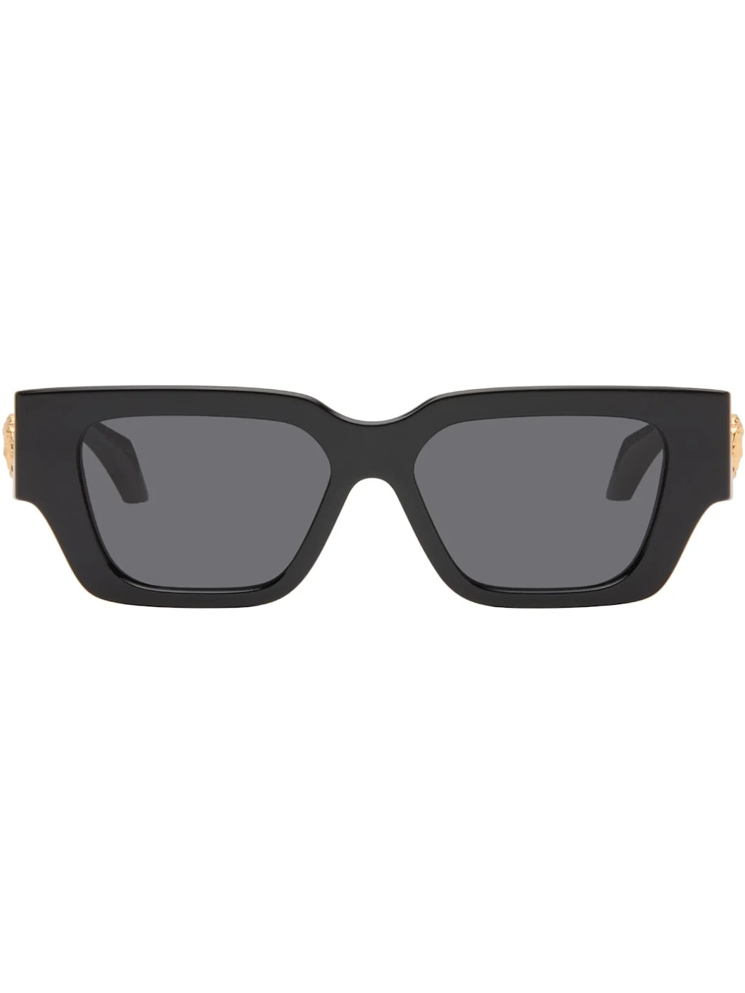 Black Medusa Plaque Sunglasses - 1