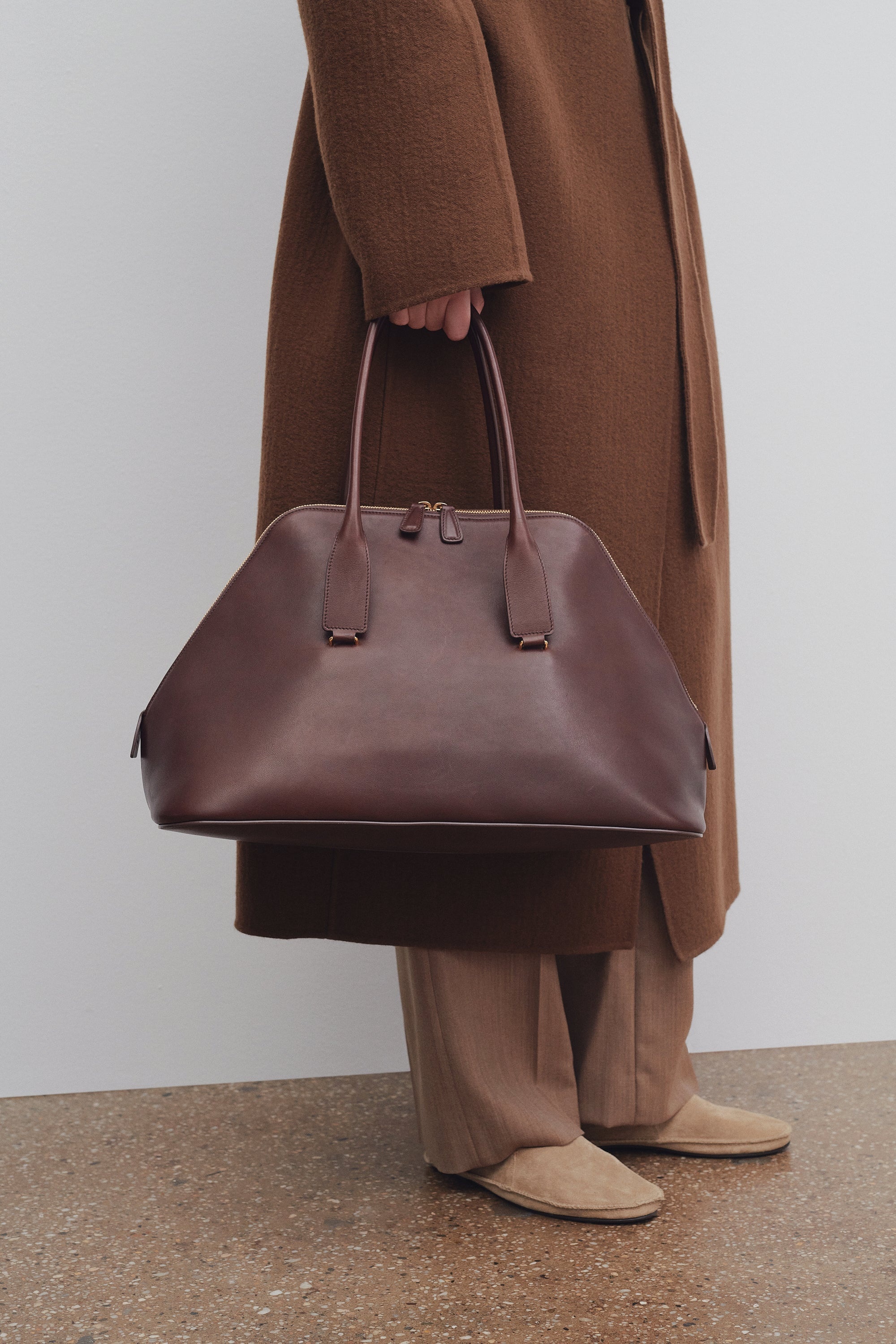 The Row Devon Bag in Leather REVERSIBLE