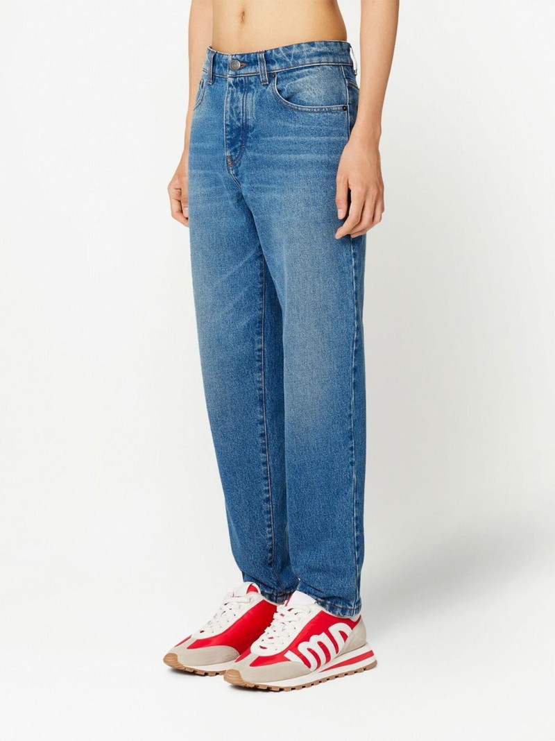 mid-rise straight-leg jeans 4