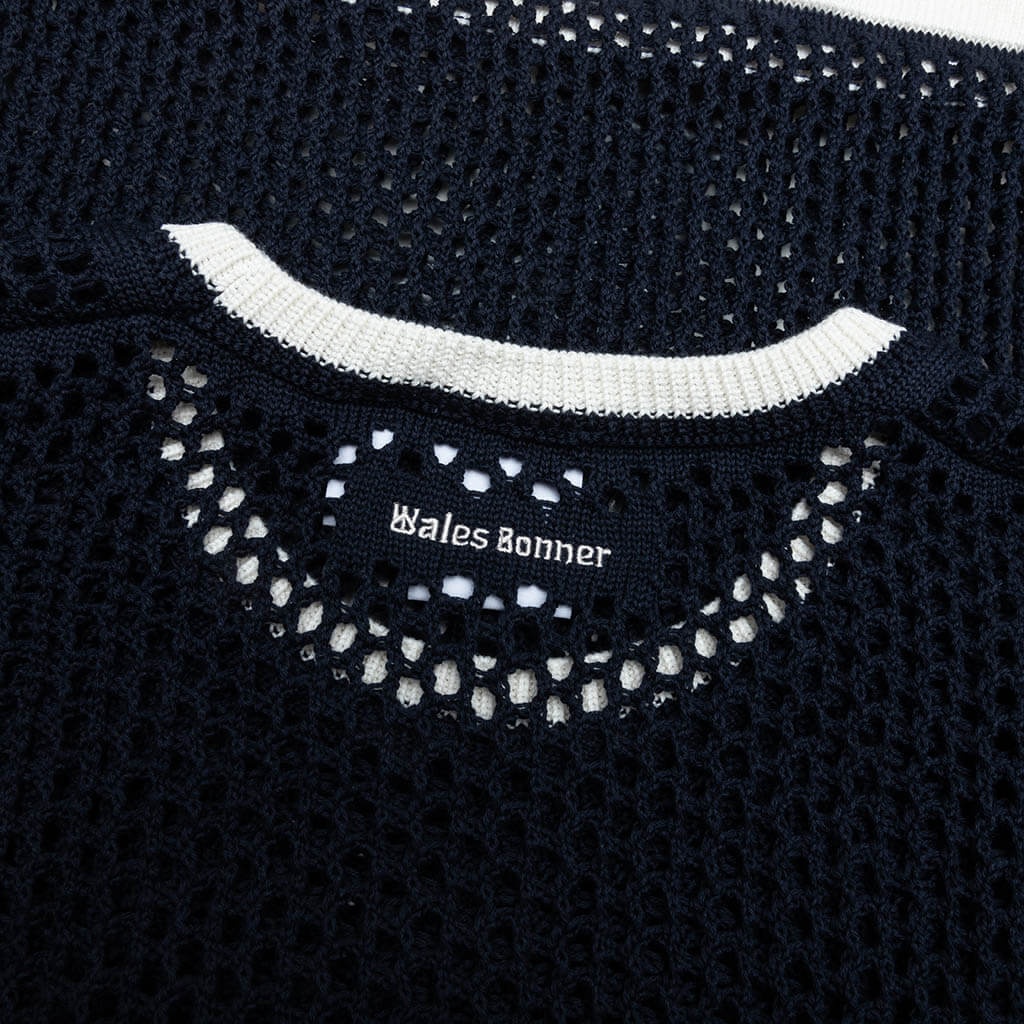 ADIDAS X WALES BONNER KNIT TEE - NIGHT NAVY - 3