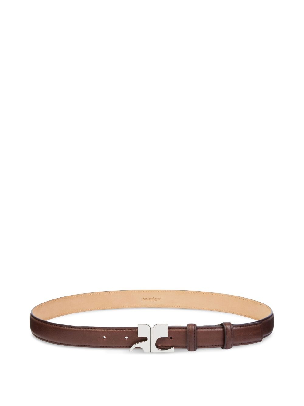logo-buckle belt - 3
