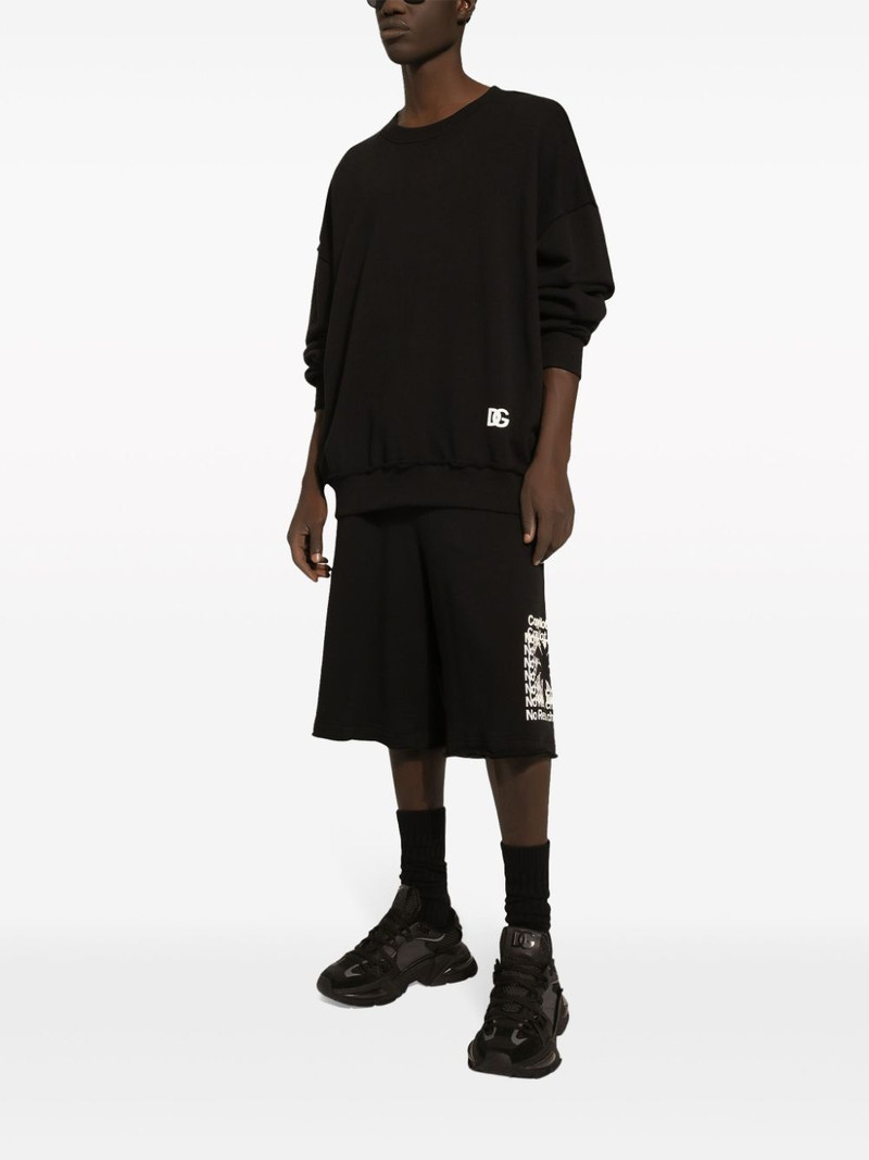 Dolce & Gabbana logo-print cotton sweatshirt outlook