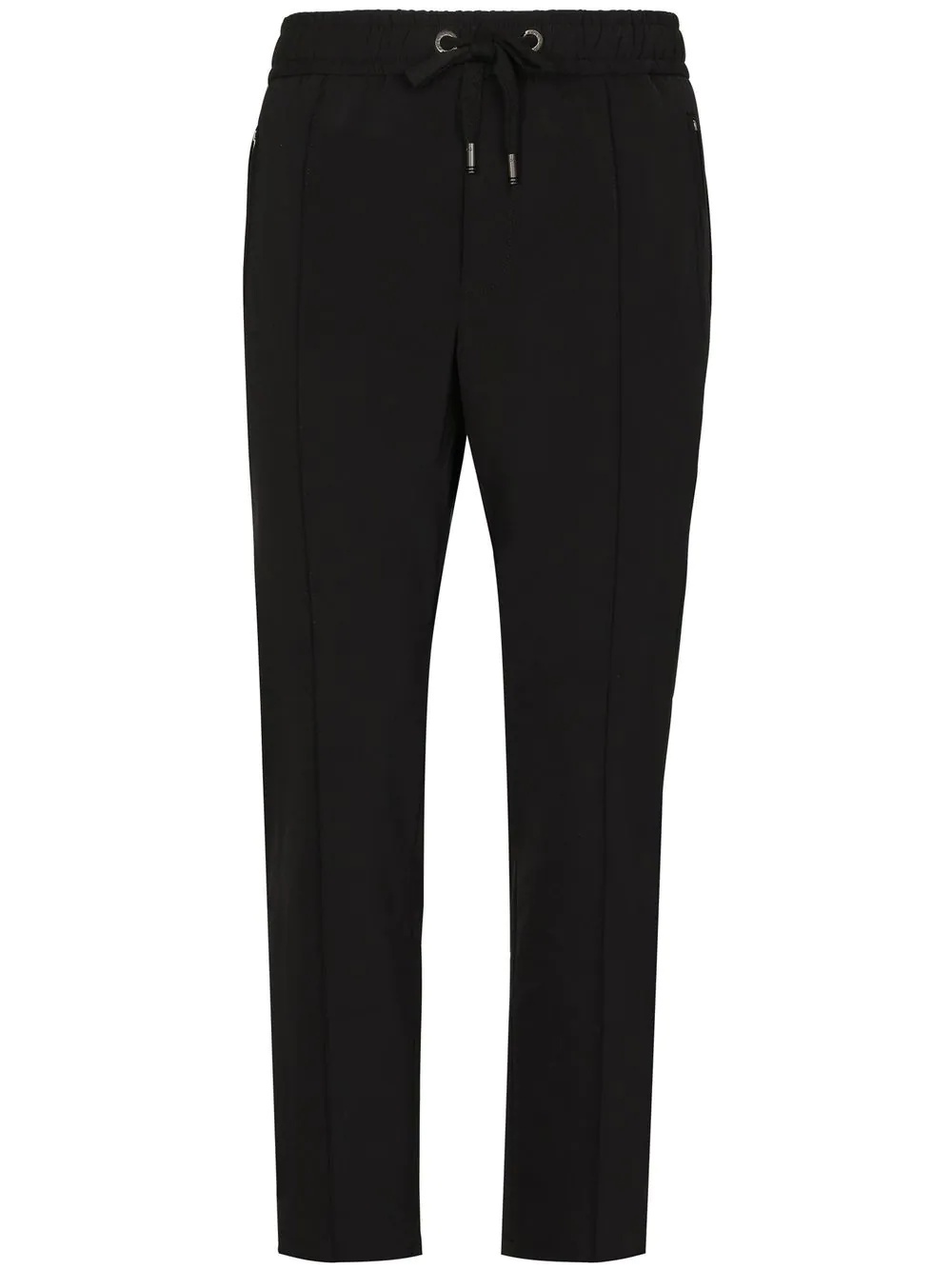 raised-seam drawstring trousers - 1