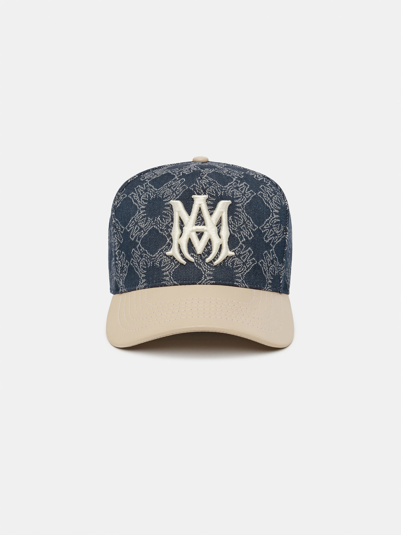 MA LEATHER BRIM DENIM HAT - 1