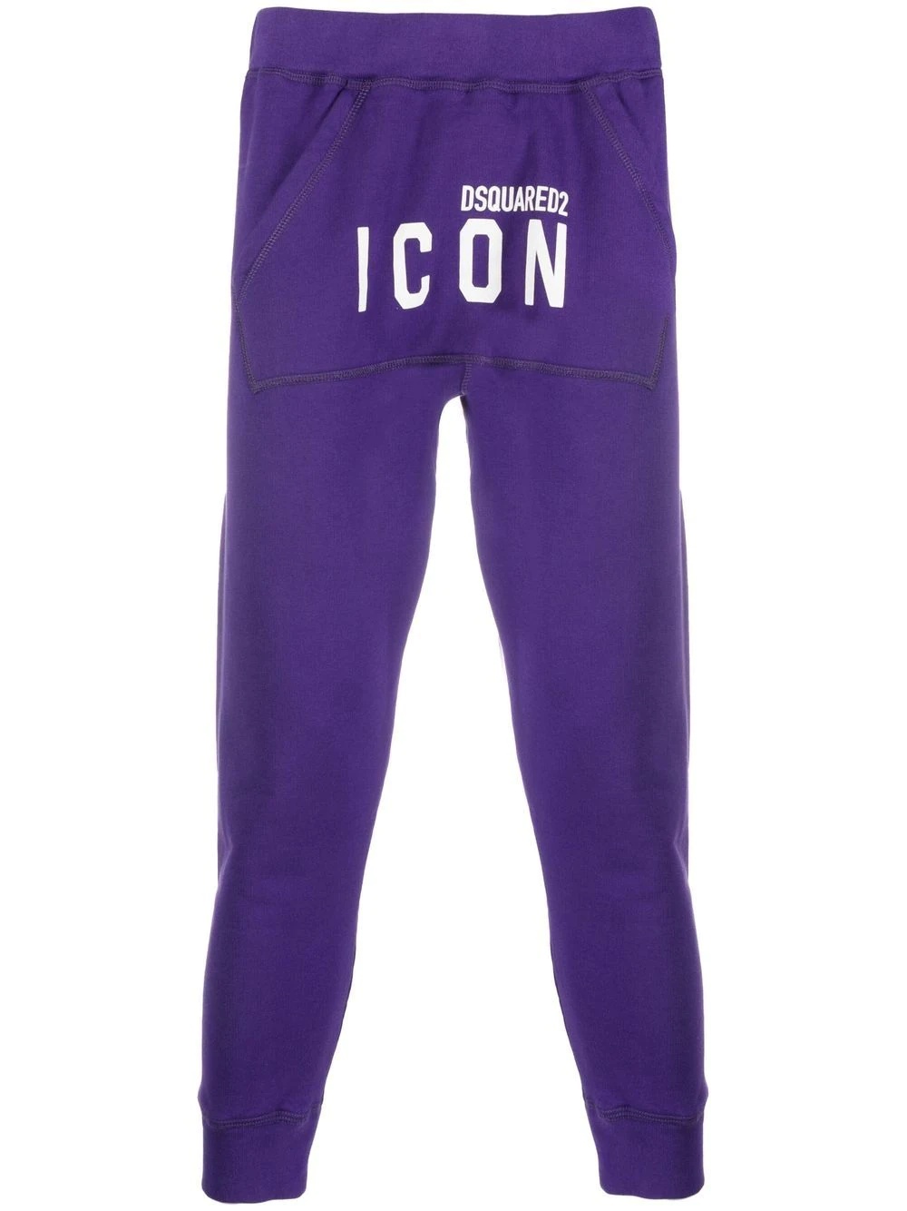 Icon-print cotton track pants - 1