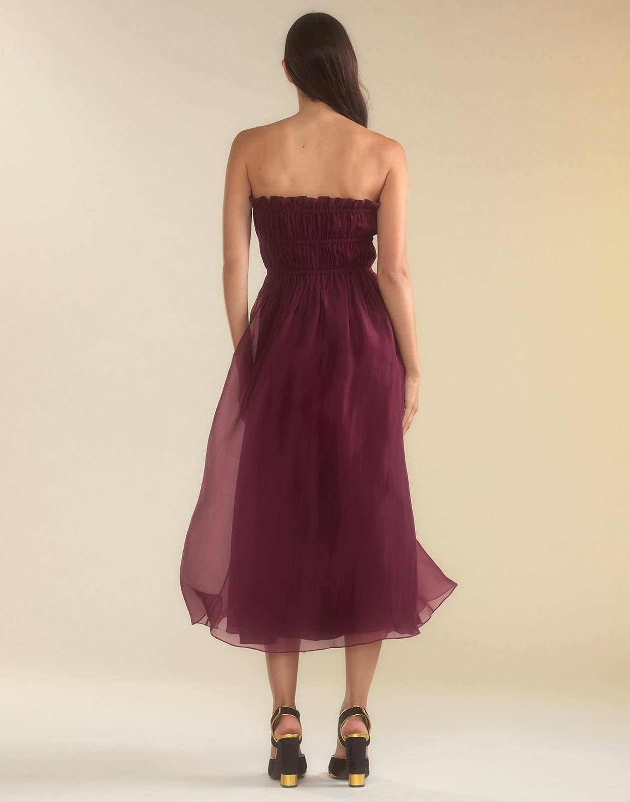 Buckle Up Silk Organza Dress - 7