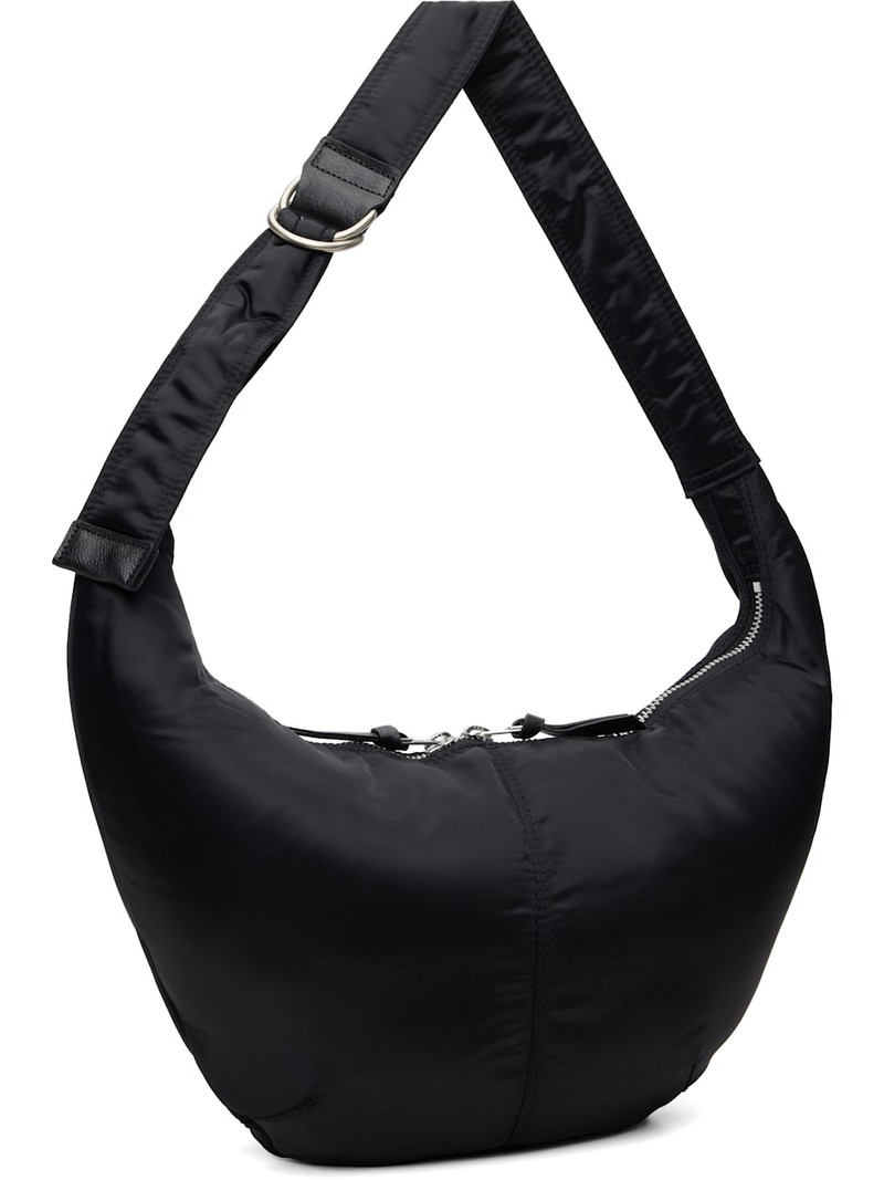 Comme des Garçons Homme Black Cotton Nylon Double Tweel Bag outlook