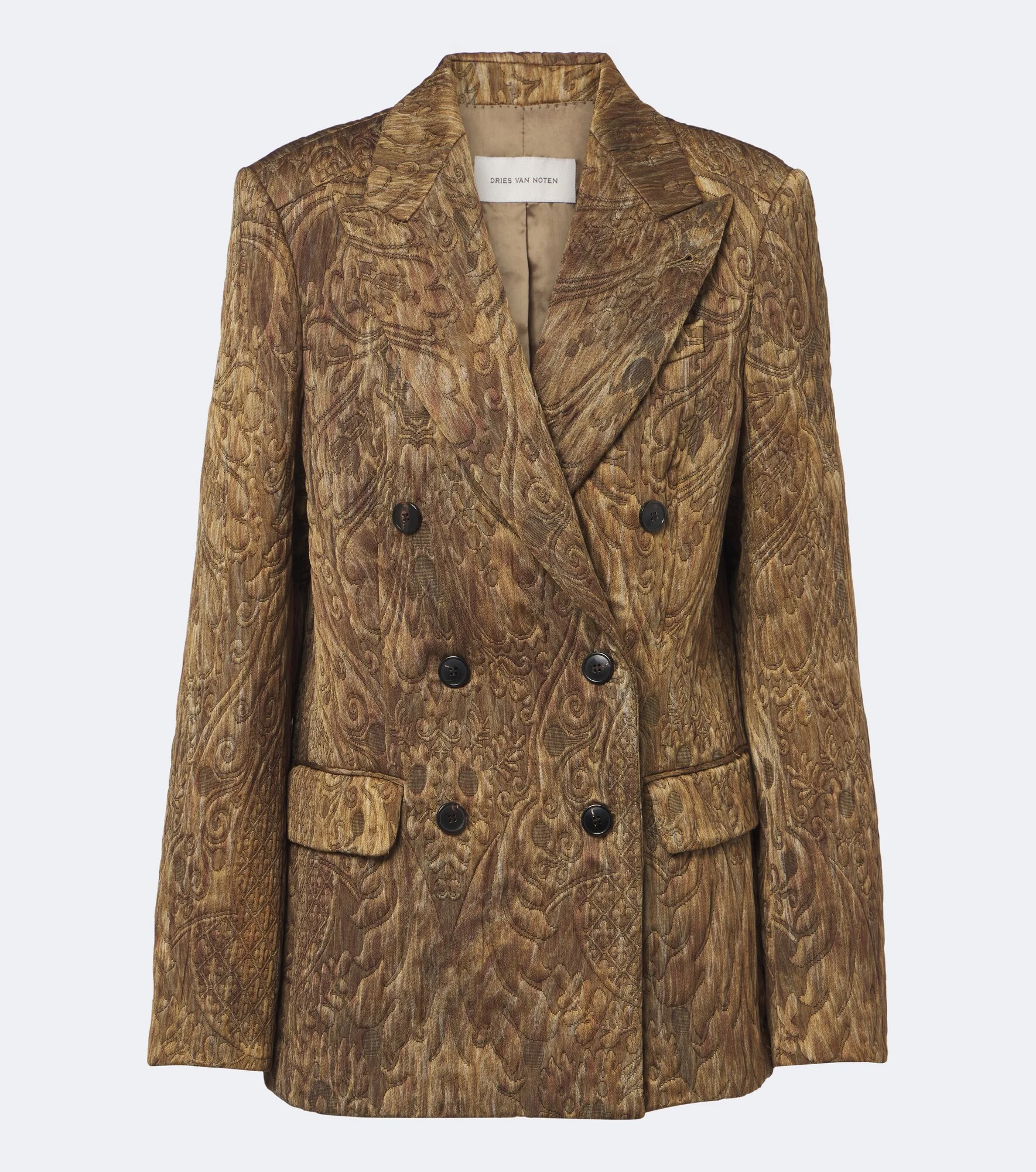 Jacquard double-breasted jacket - 1