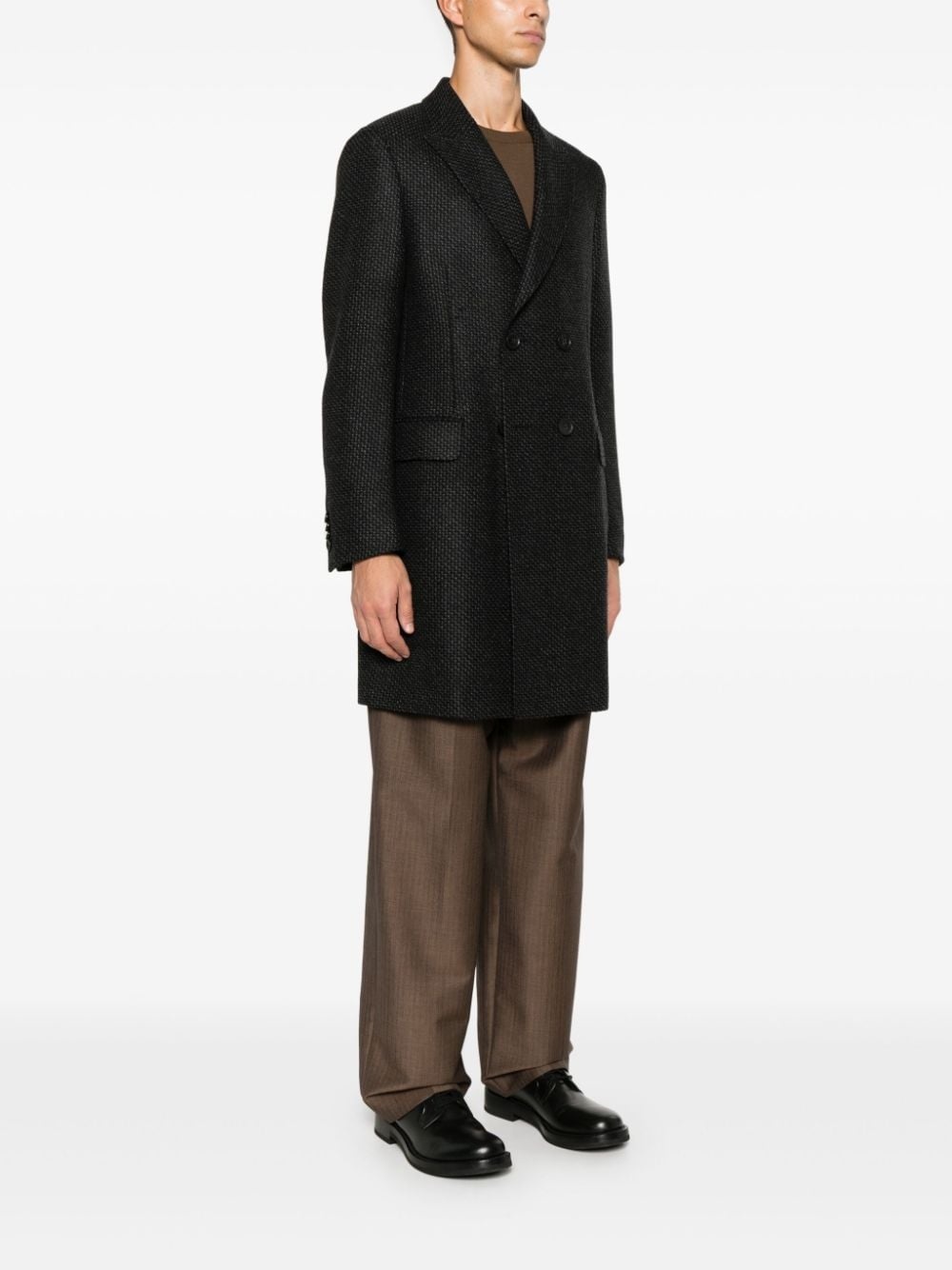 mini-check coat - 3