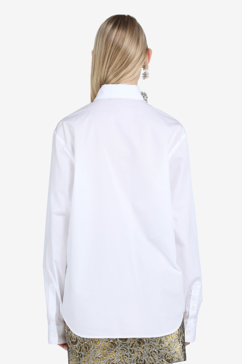 N°21 CRYSTAL-EMBELLISHED COTTON SHIRT outlook