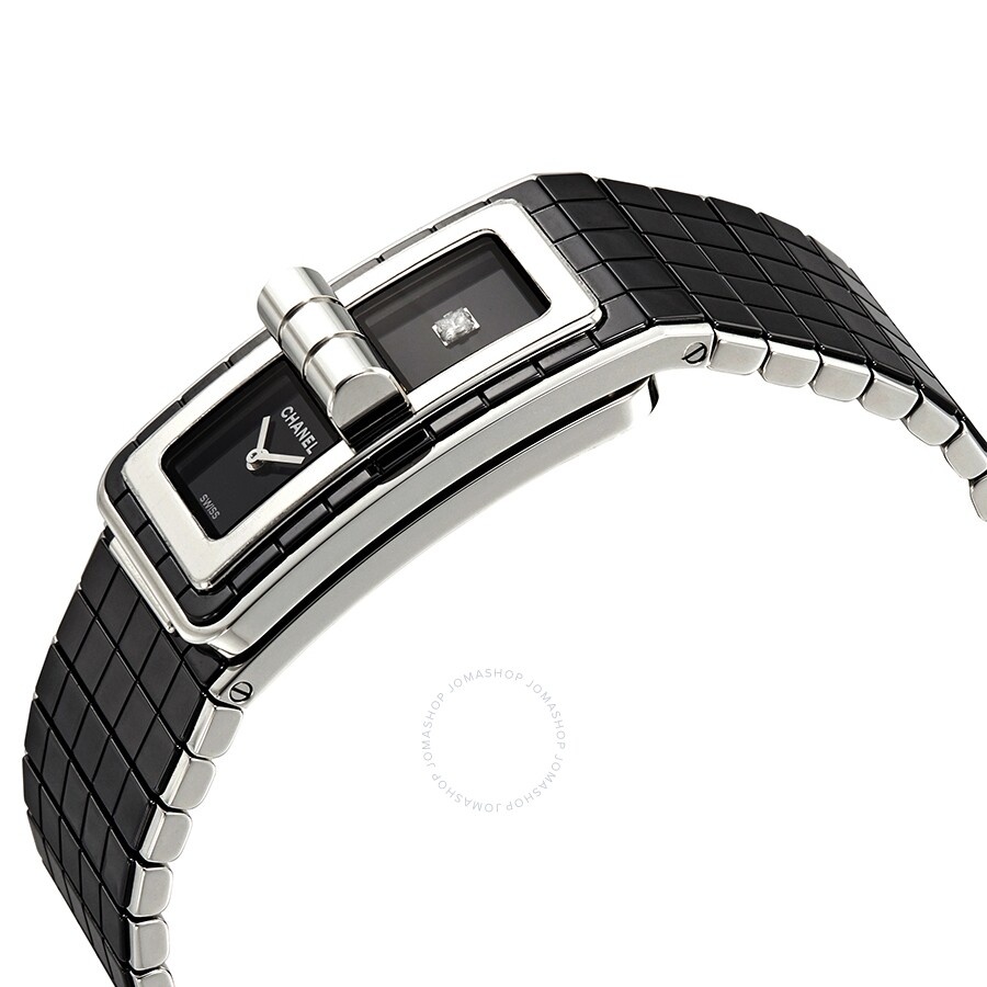 Chanel Black Code Coco Black Diamond Dial Ladies Steel and Ceramic Watch H5147 - 2