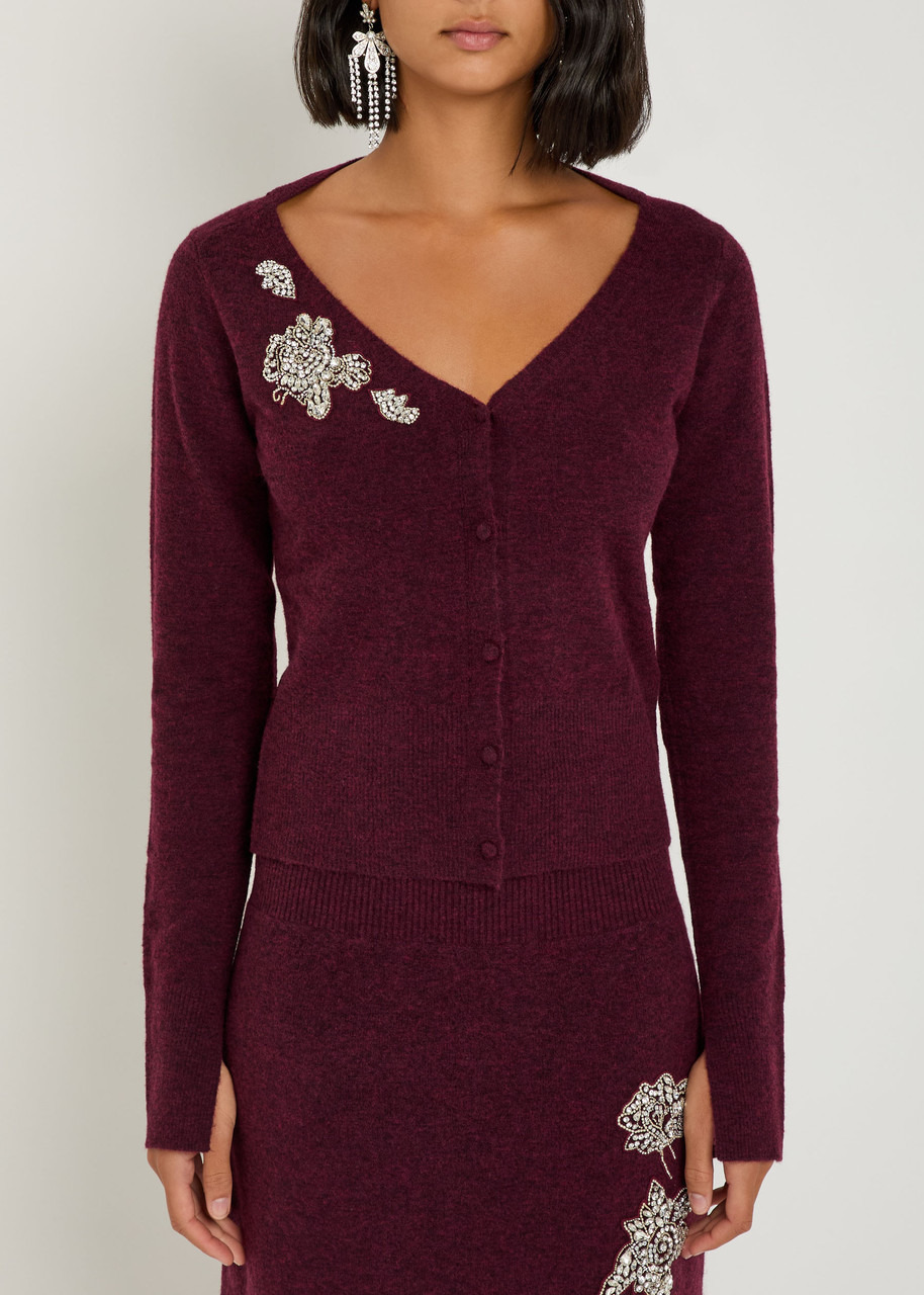 Erdem Embellished Knitted Cardigan - 2
