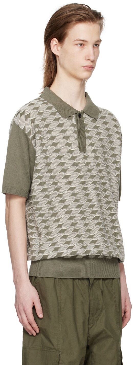 Khaki Knotted Polo - 2