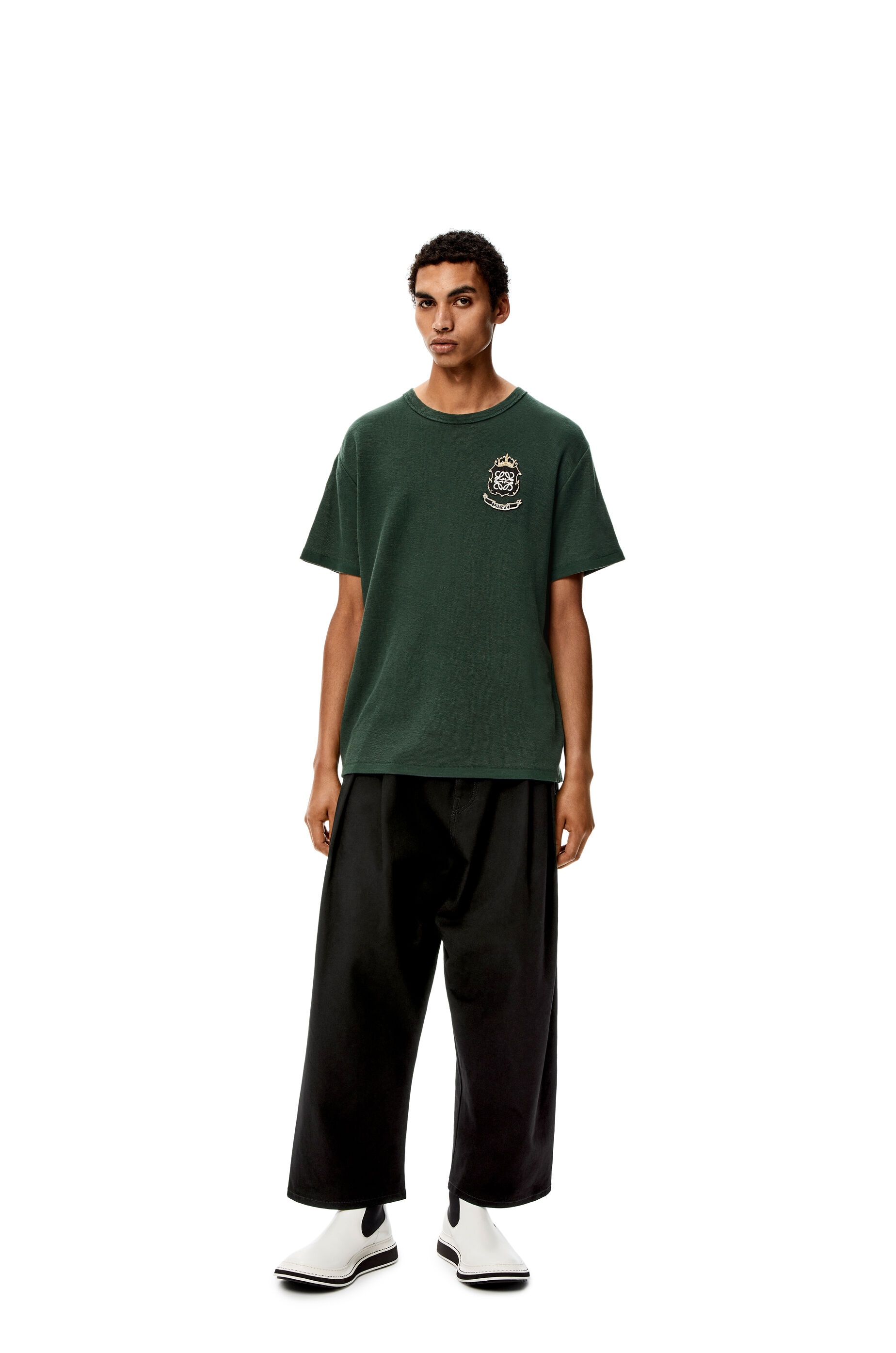 Low crotch trousers in cotton - 2